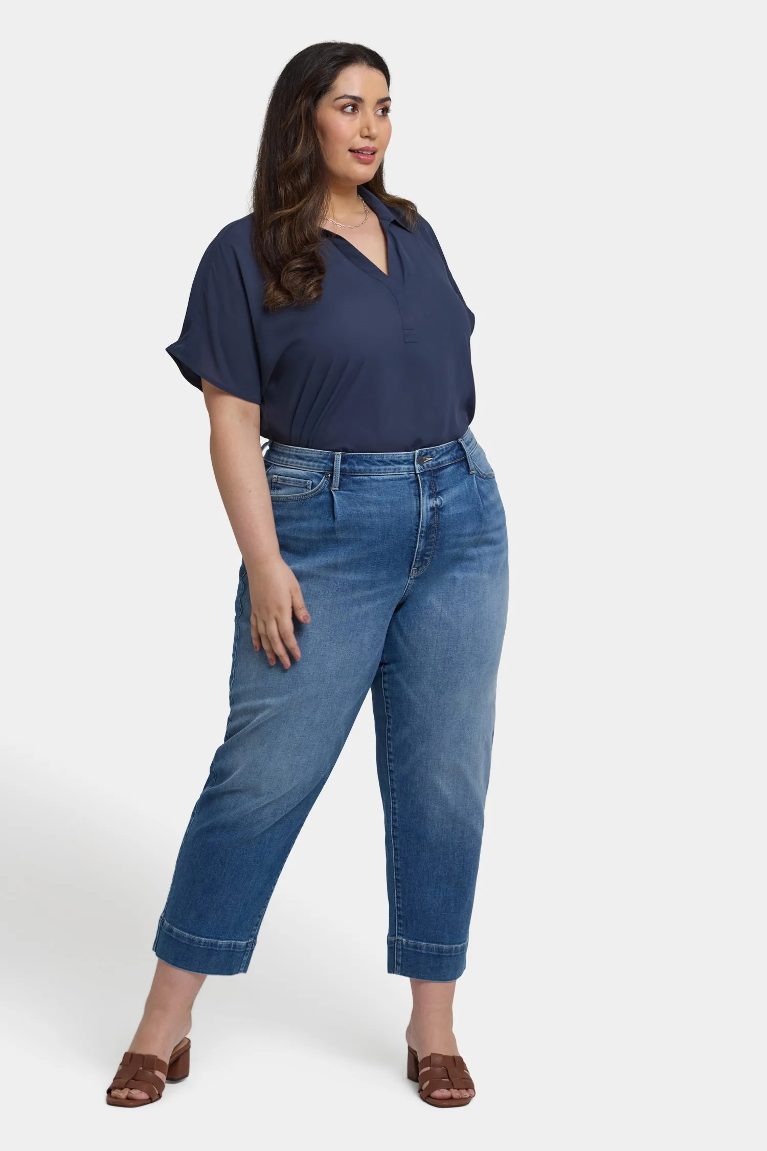 Balloon Ankle Jeans In Plus Size - Picasso Lake sold by NYDJ