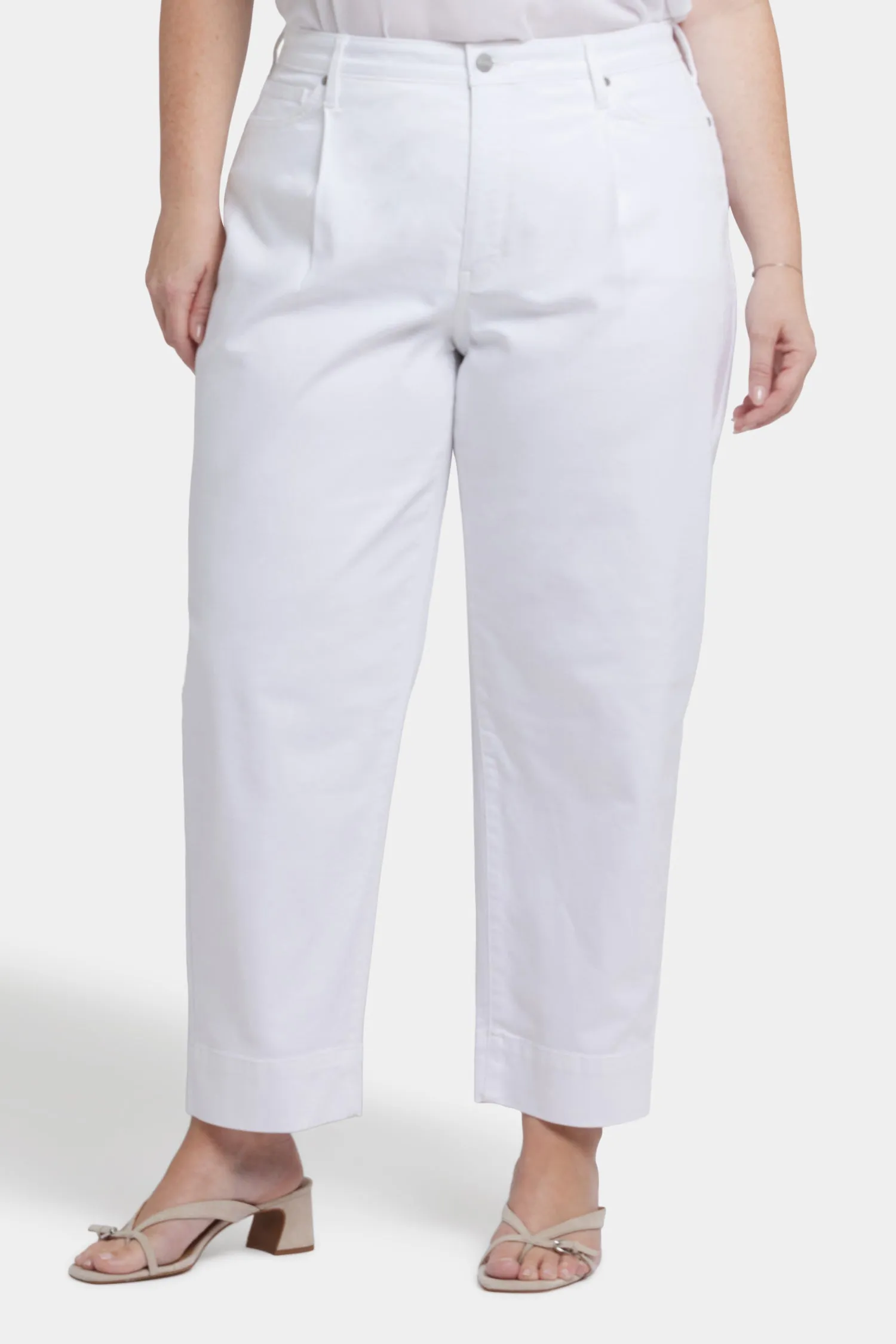Balloon Ankle Jeans In Plus Size - Optic White sold by NYDJ product image thumbnail 4