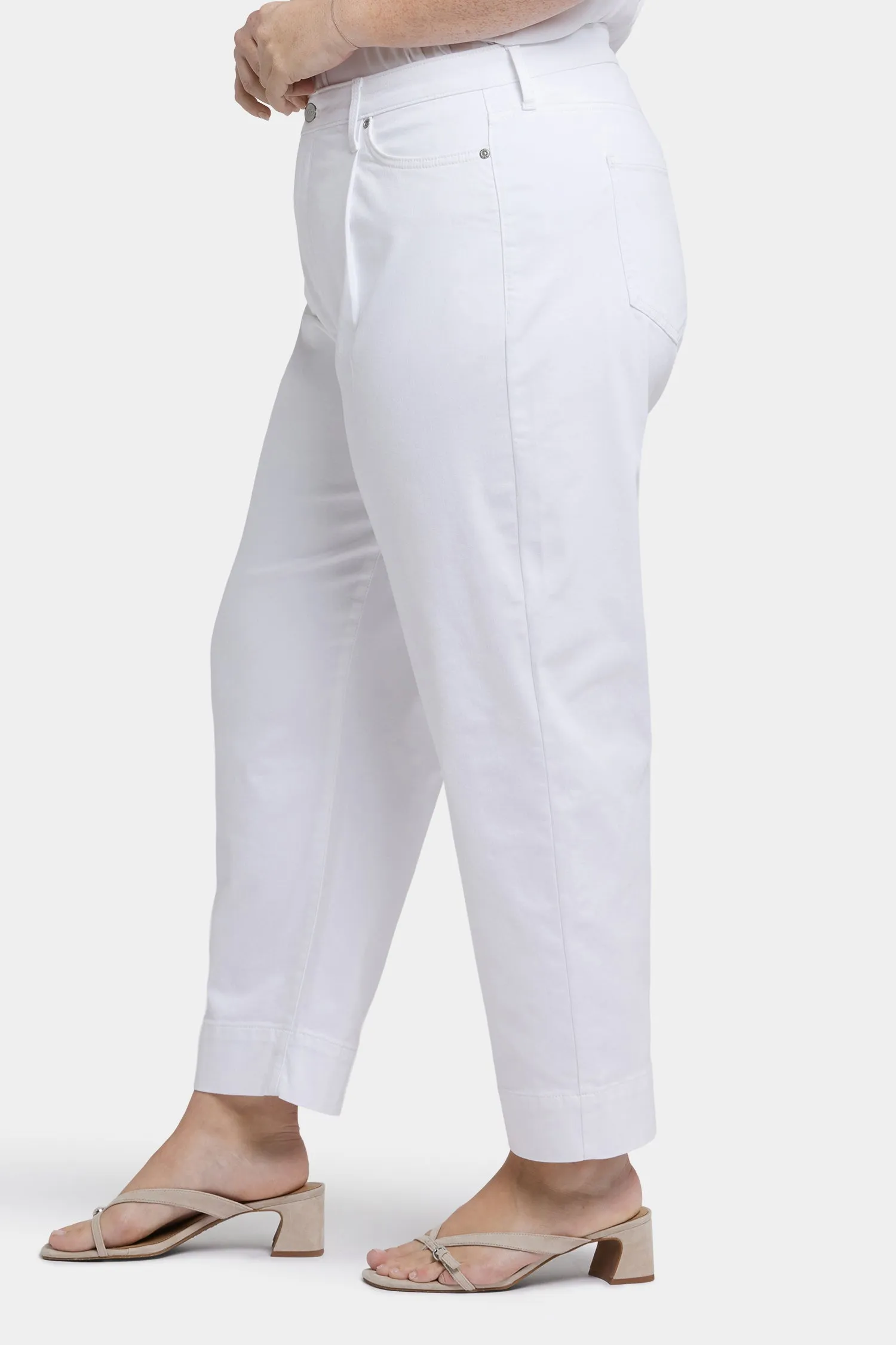 Balloon Ankle Jeans In Plus Size - Optic White sold by NYDJ product image thumbnail 3