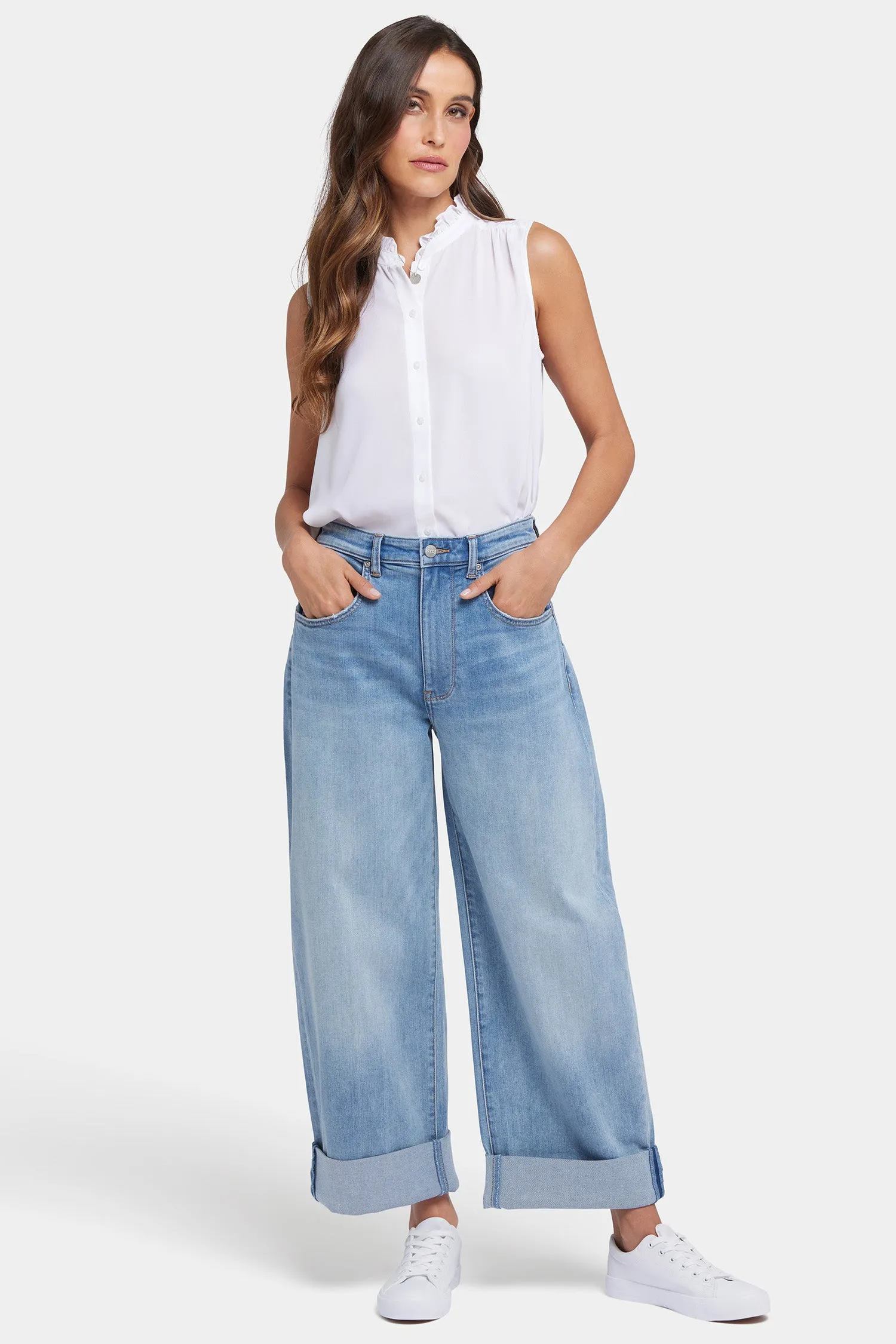 Renee Baggy Wide Leg Jeans - Santiago Sea sold by NYDJ product image thumbnail 2