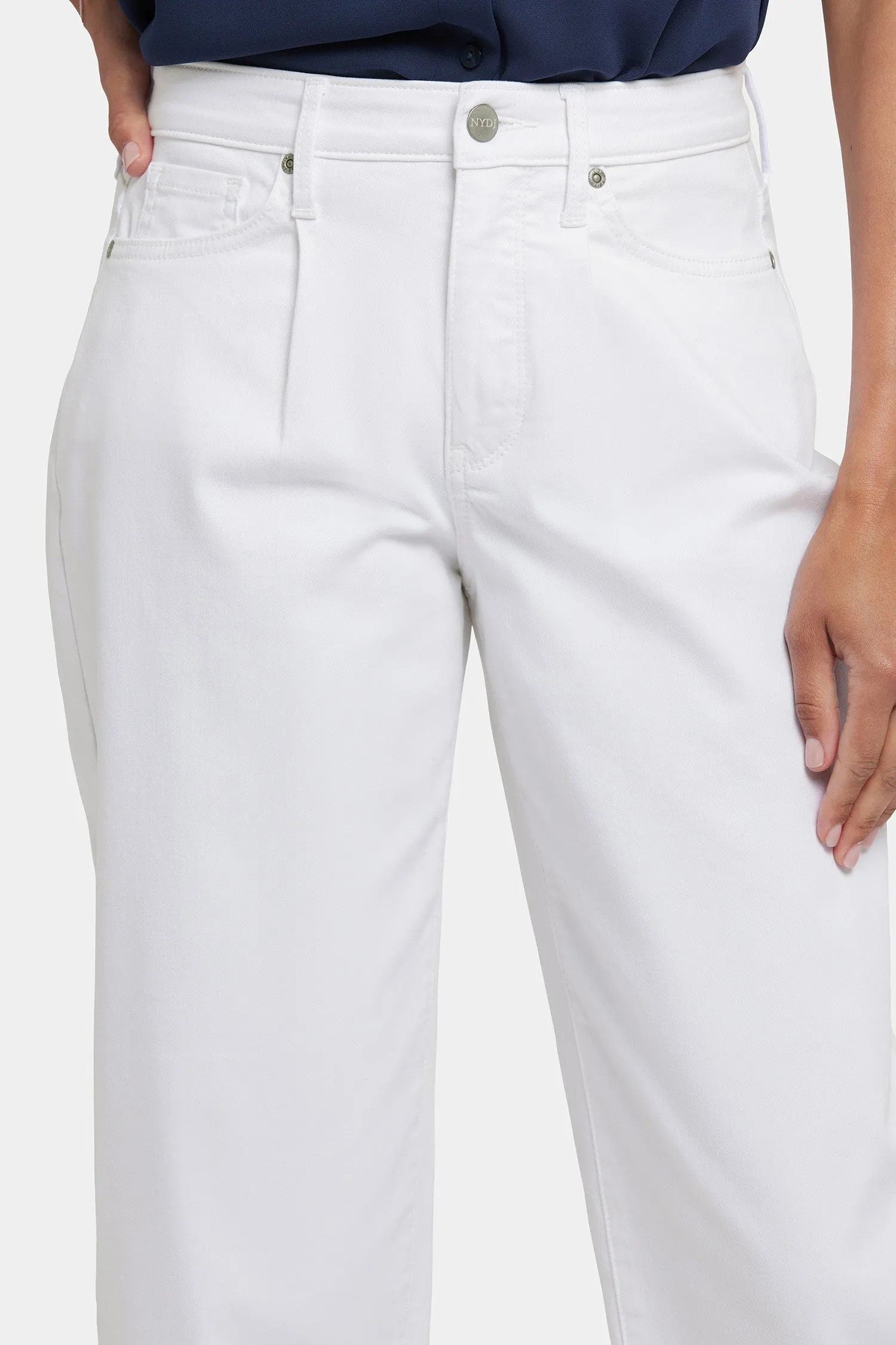 Balloon Ankle Jeans In Petite - Optic White sold by NYDJ product image thumbnail 2