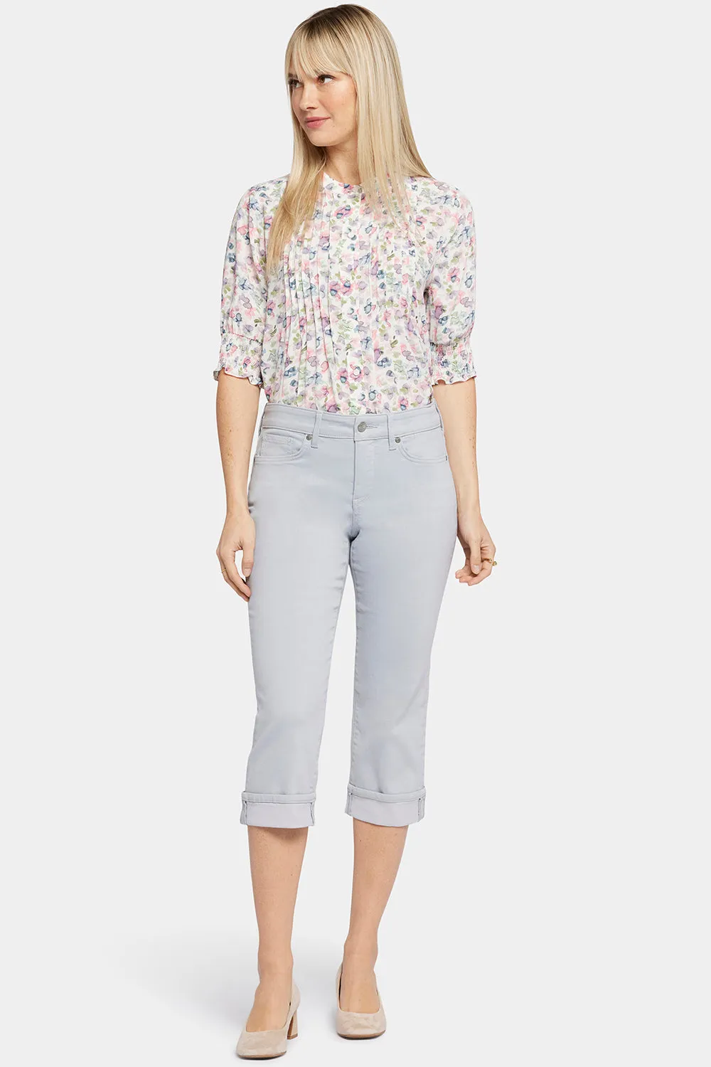 Marilyn Straight Crop Jeans In Petite - Sea Ice sold by NYDJ