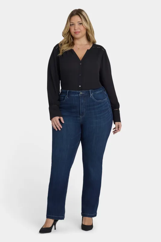 Teresa Wide Leg Jeans In Plus Size - Ink Skyline sold by NYDJ
