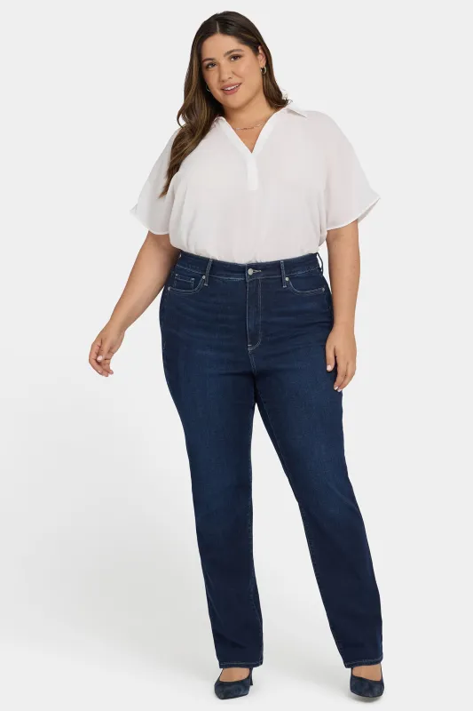 Marilyn Straight Jeans In Plus Size - Midnight Breeze sold by NYDJ