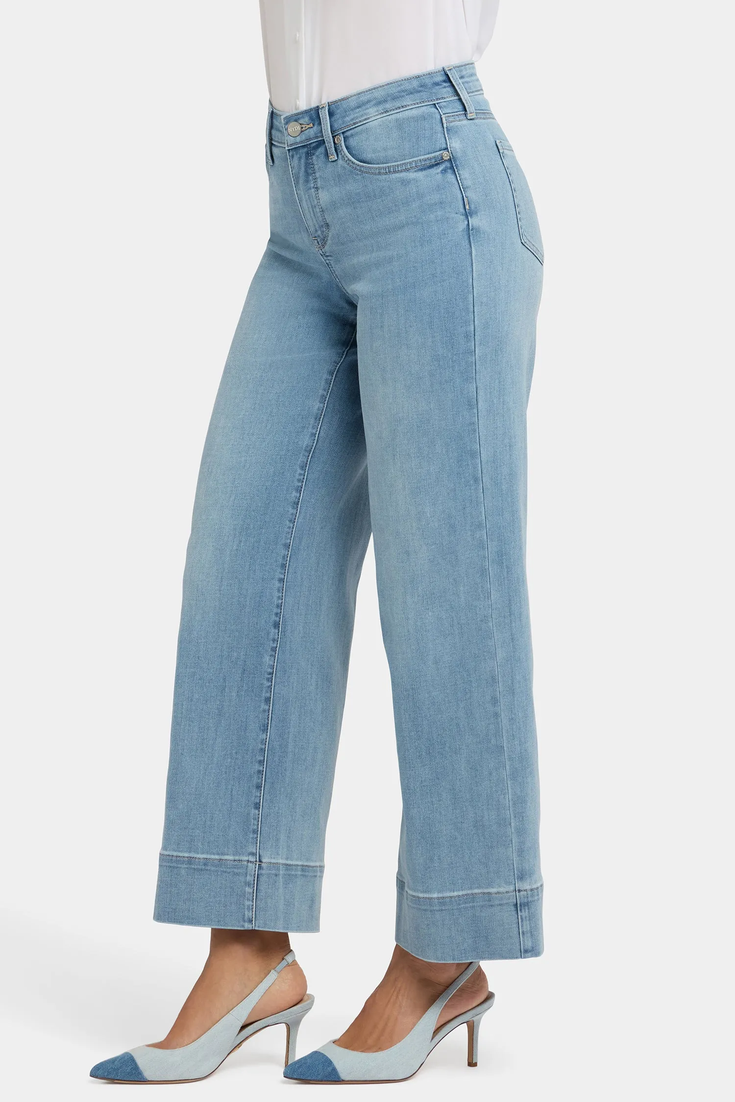 Teresa Wide Leg Ankle Jeans - Heritage Glow sold by NYDJ product image thumbnail 3