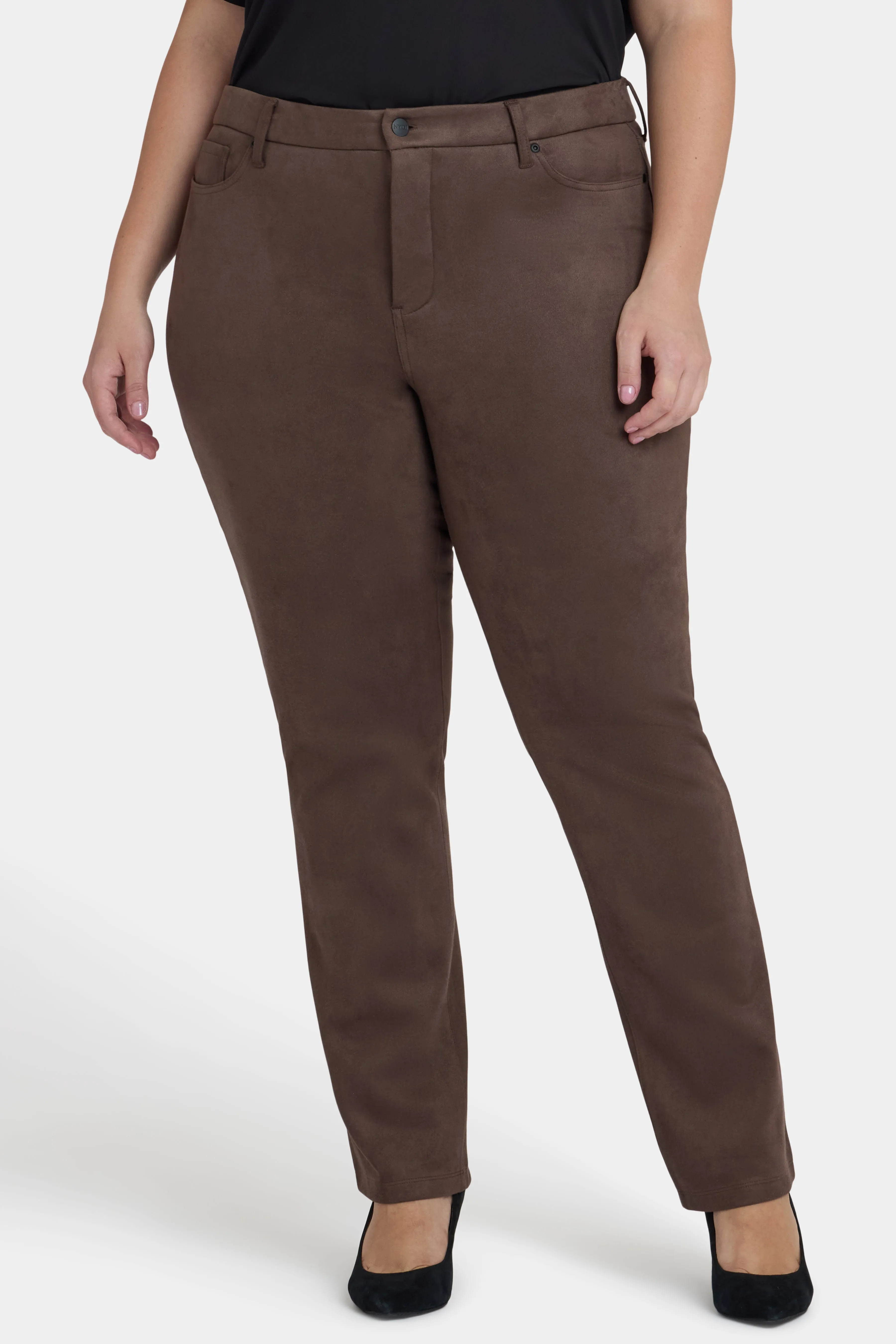 Marilyn Straight Pants In Plus Size - Coffee Bean sold by NYDJ product image thumbnail 4