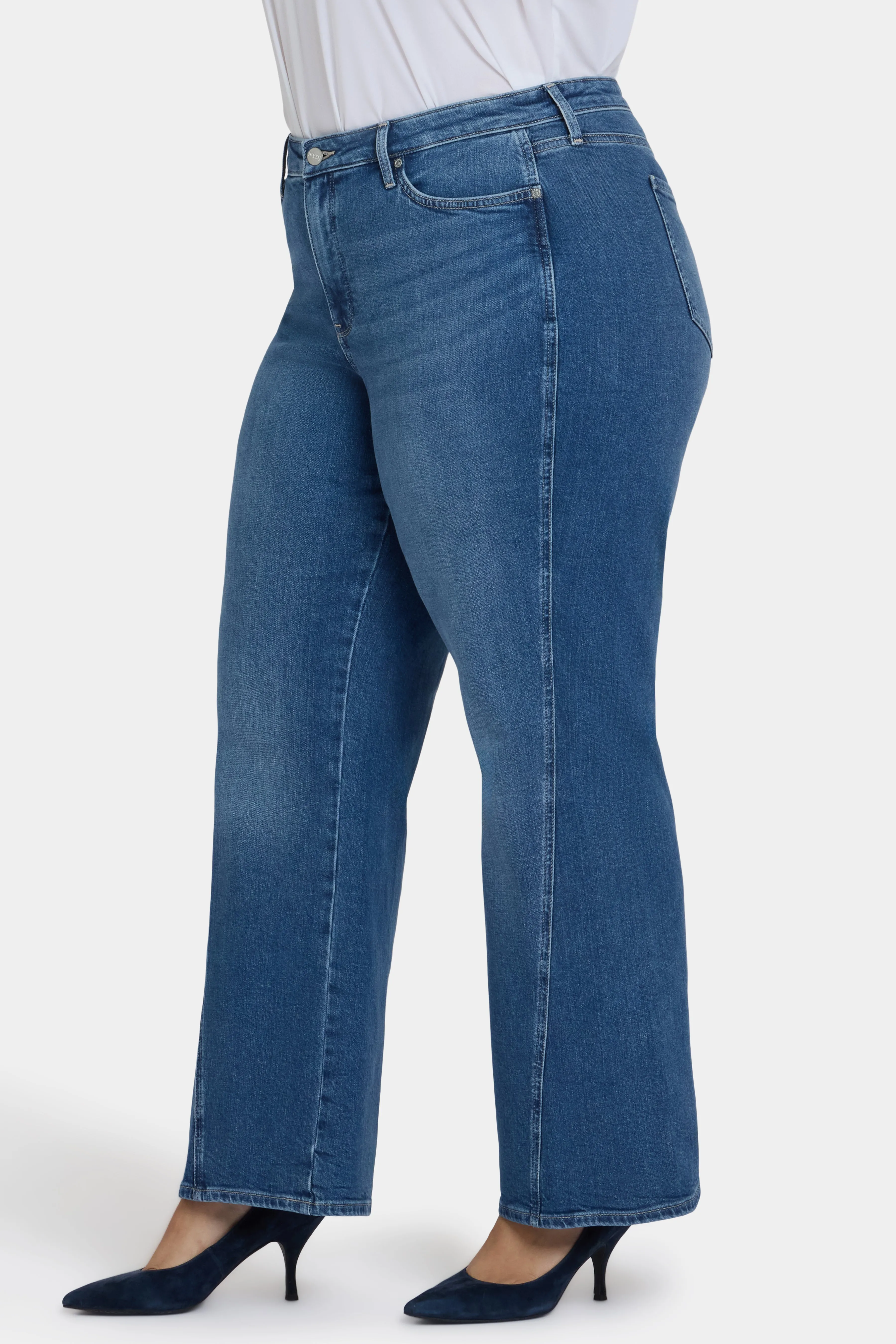 Teresa Wide Leg Jeans In Plus Size - Romantic Indigo sold by NYDJ product image thumbnail 3