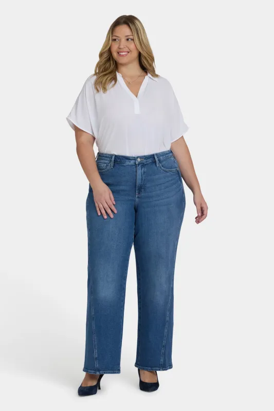 Teresa Wide Leg Jeans In Plus Size - Romantic Indigo sold by NYDJ