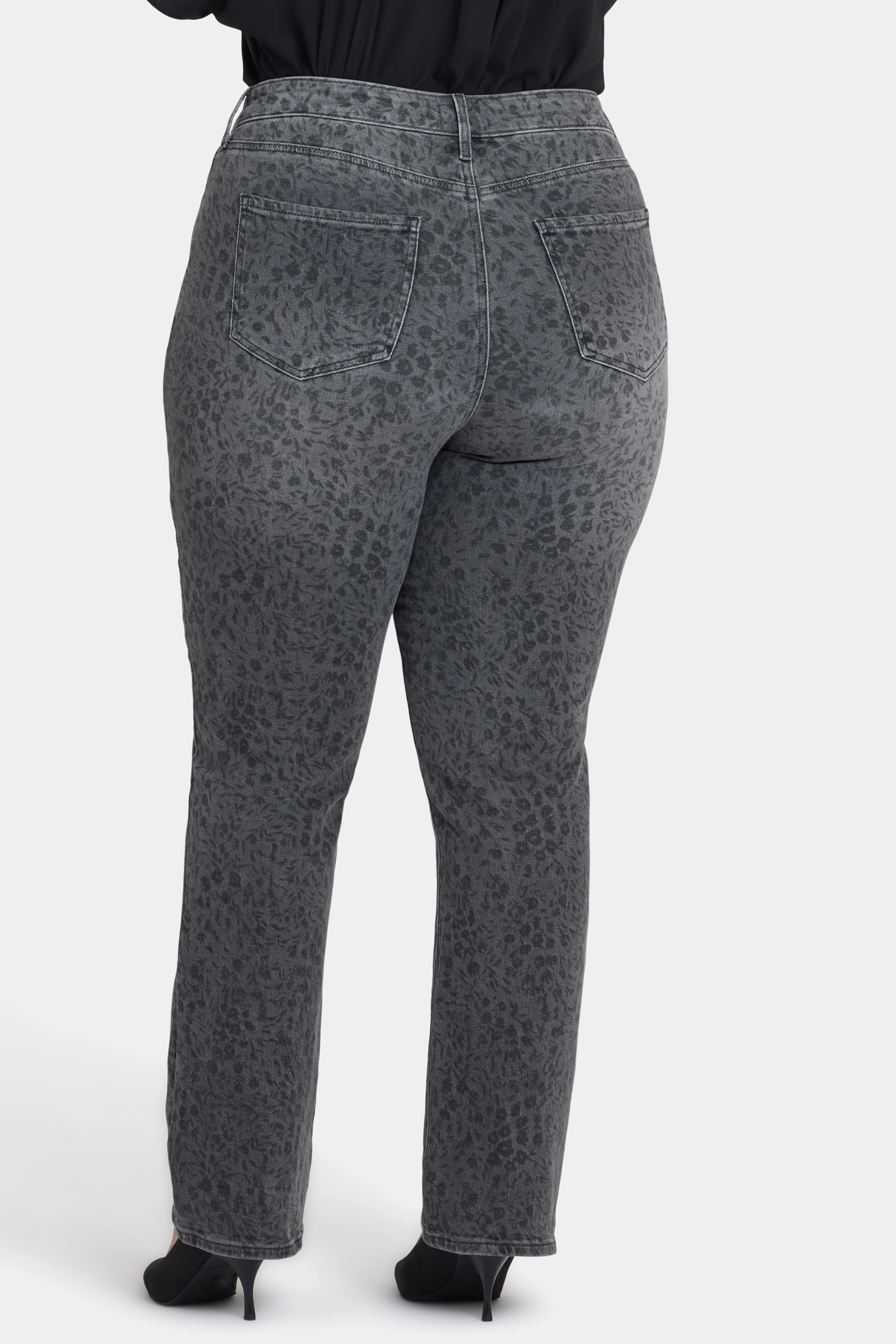Marilyn Straight Jeans In Plus Size - Grey Daniela Ditsy sold by NYDJ product image thumbnail 2