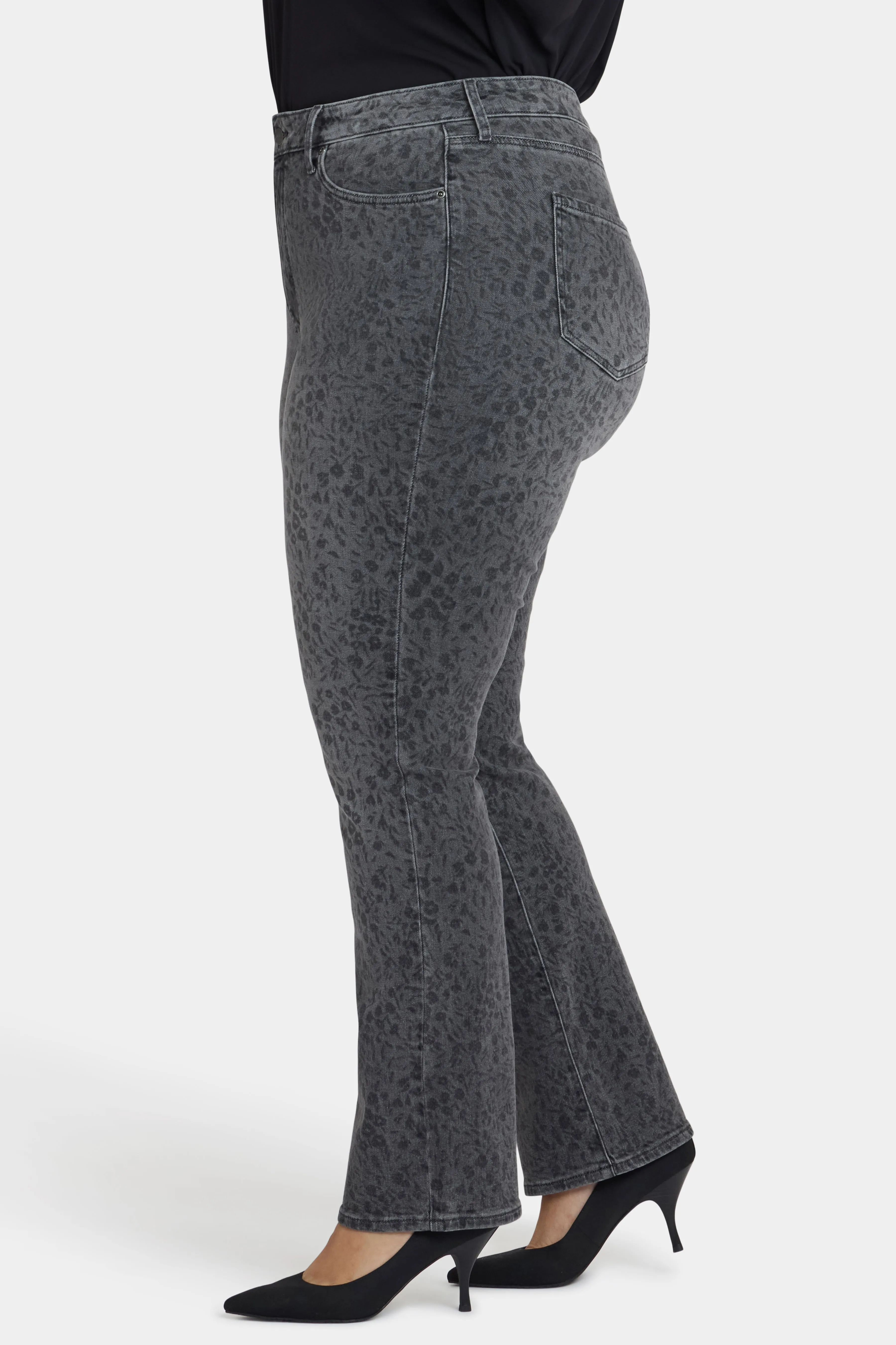 Marilyn Straight Jeans In Plus Size - Grey Daniela Ditsy sold by NYDJ product image thumbnail 3