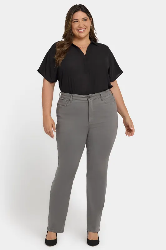 Marilyn Straight Jeans In Plus Size - Lunar Stone sold by NYDJ
