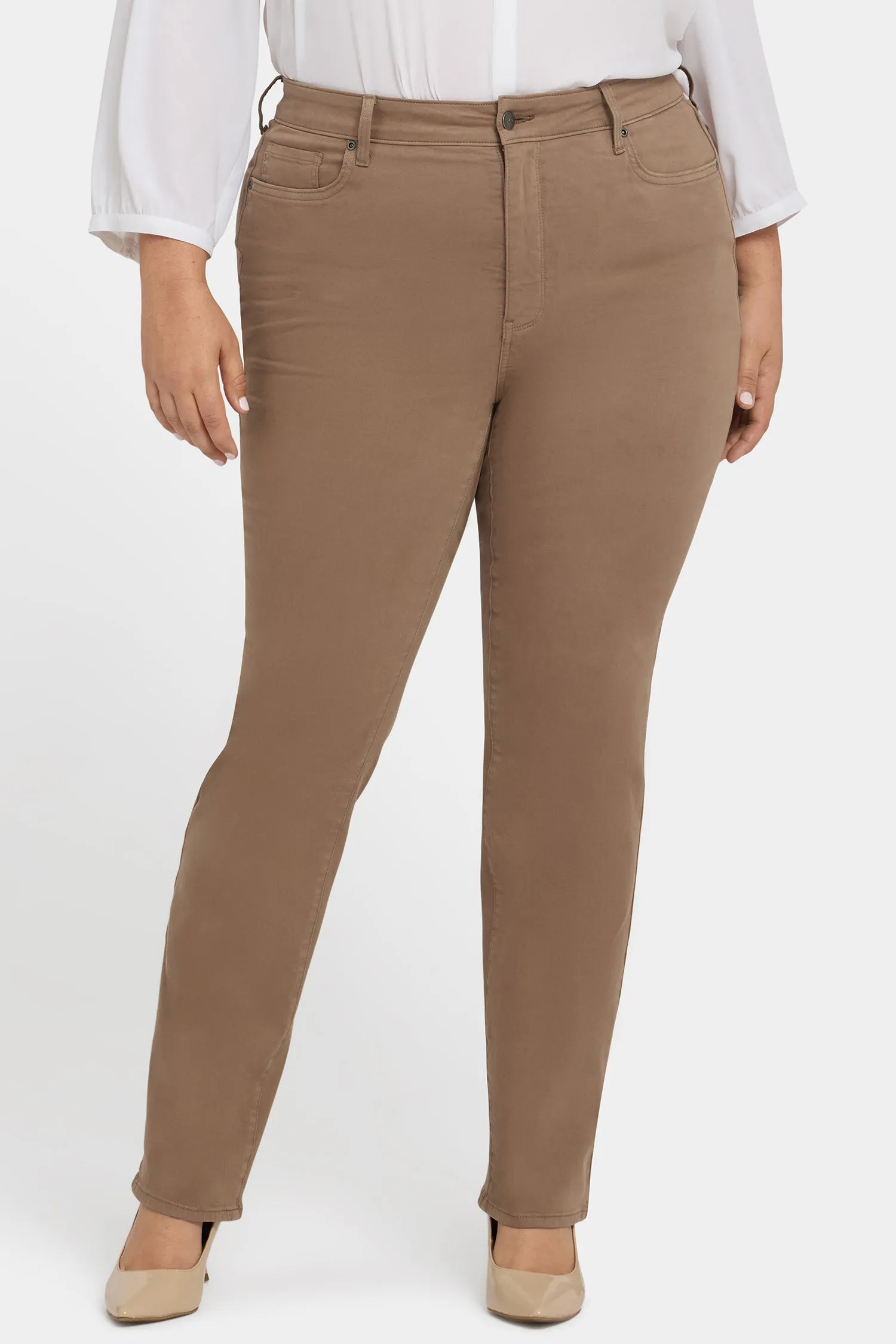 Marilyn Straight Jeans In Plus Size - Elmwood sold by NYDJ product image thumbnail 4