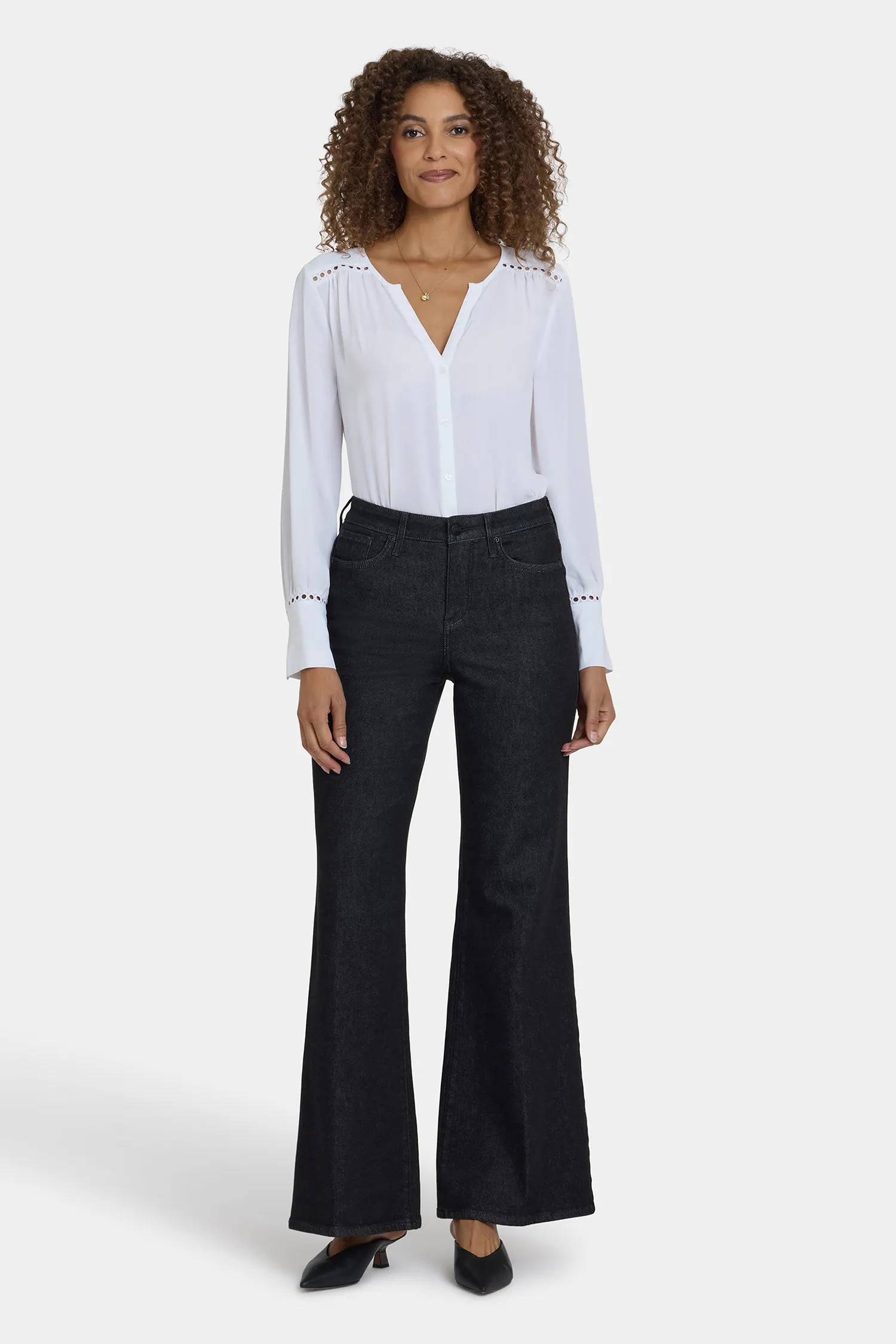 Mia Palazzo Jeans - Black Rinse sold by NYDJ