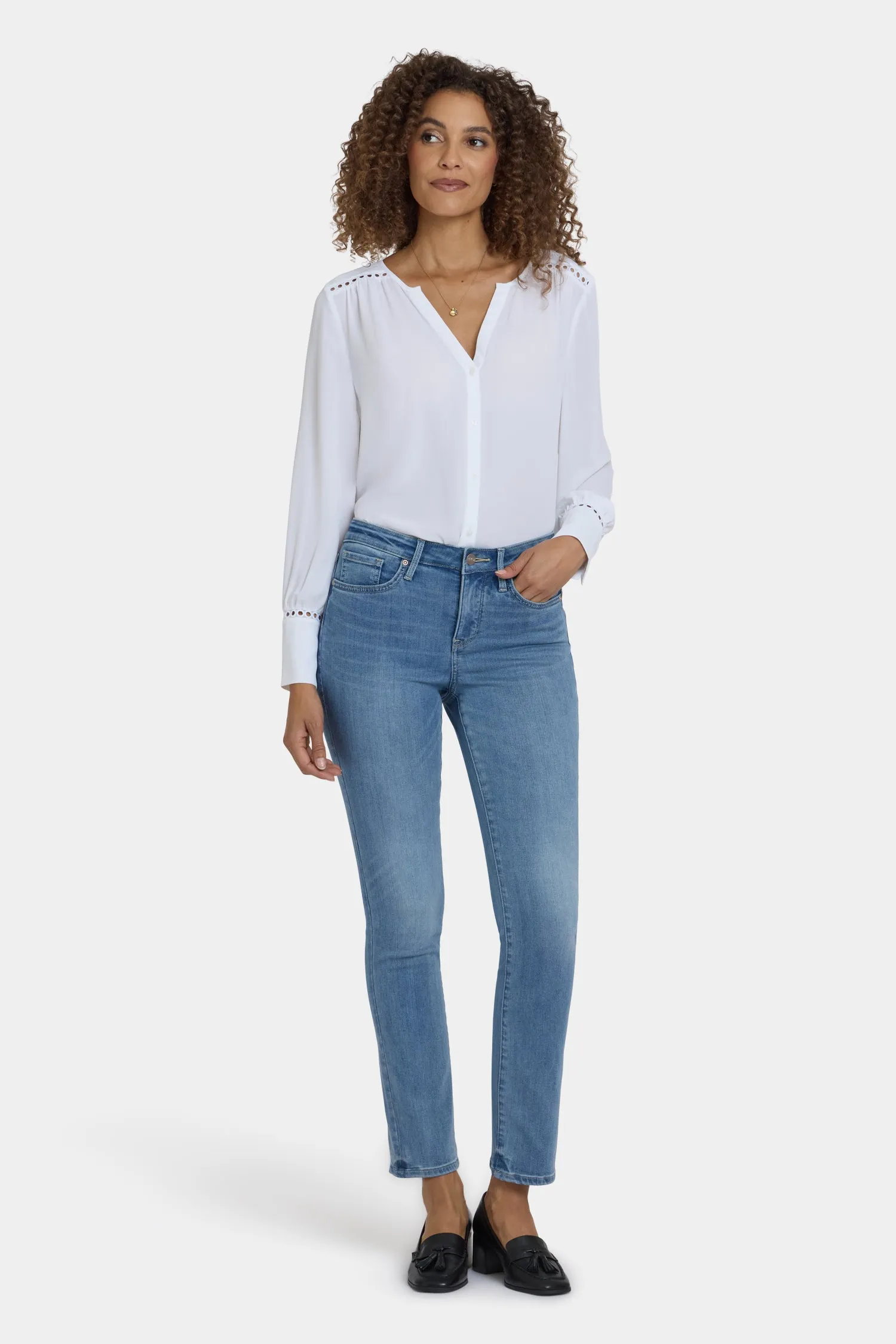 Sheri Slim Jeans - Bastille Sea sold by NYDJ