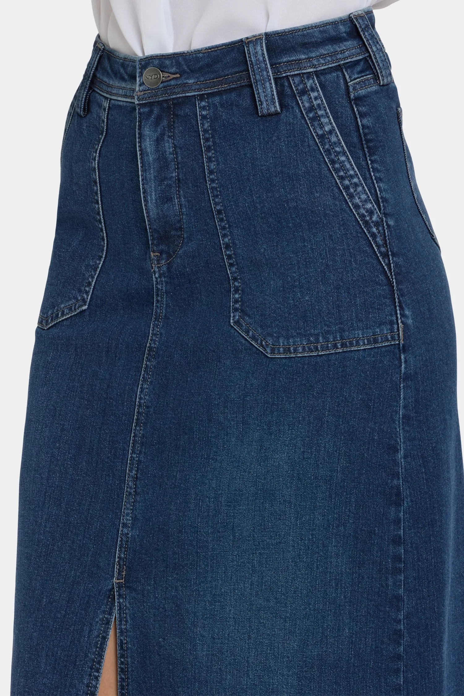 High Rise Long Skirt - Louvre Sapphire sold by NYDJ product image thumbnail 5