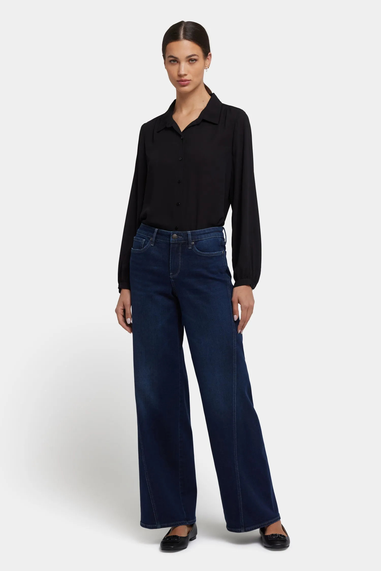 Teresa Wide Leg Jeans - Ink Skyline sold by NYDJ