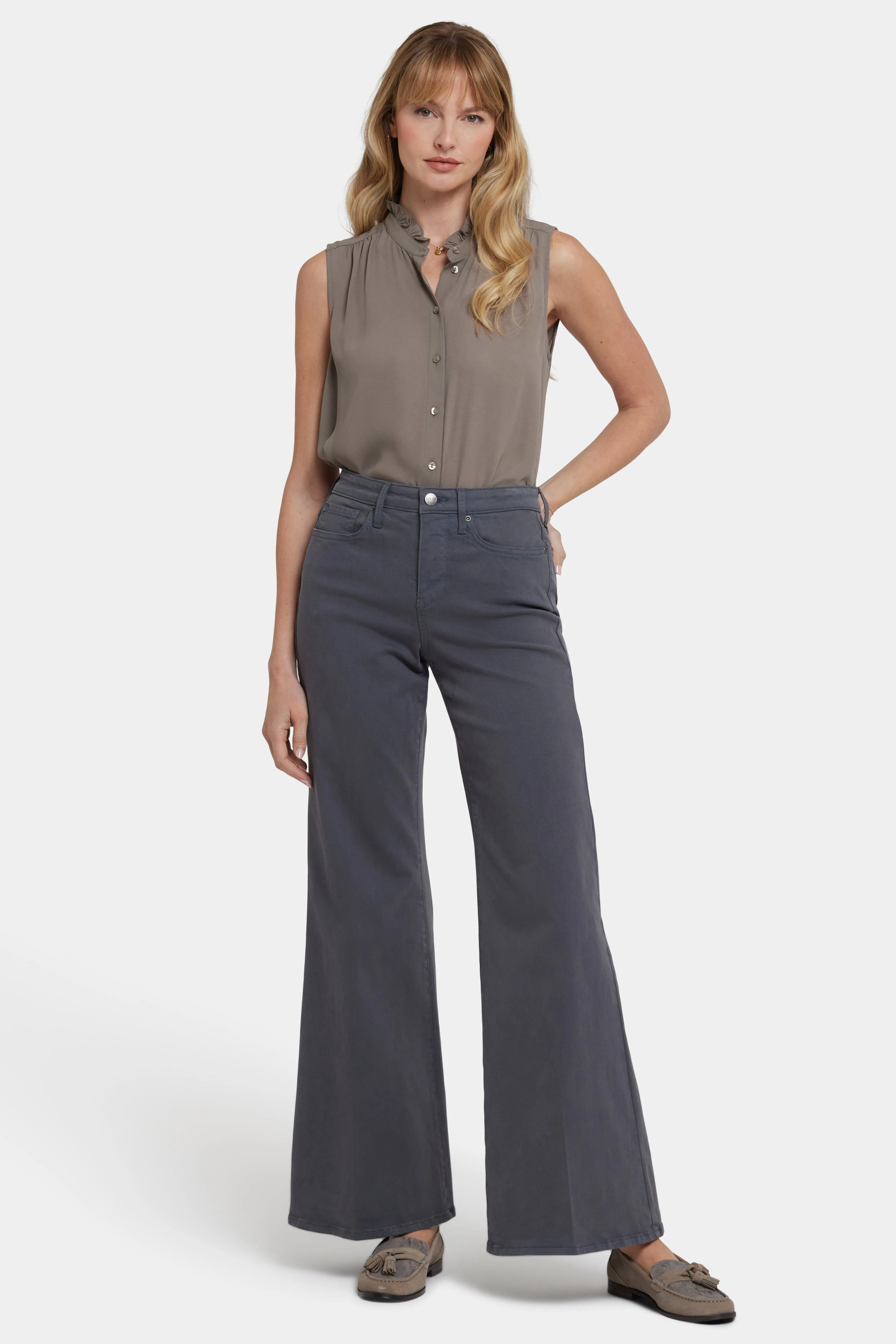 Mia Palazzo Jeans - Vintage Charcoal sold by NYDJ