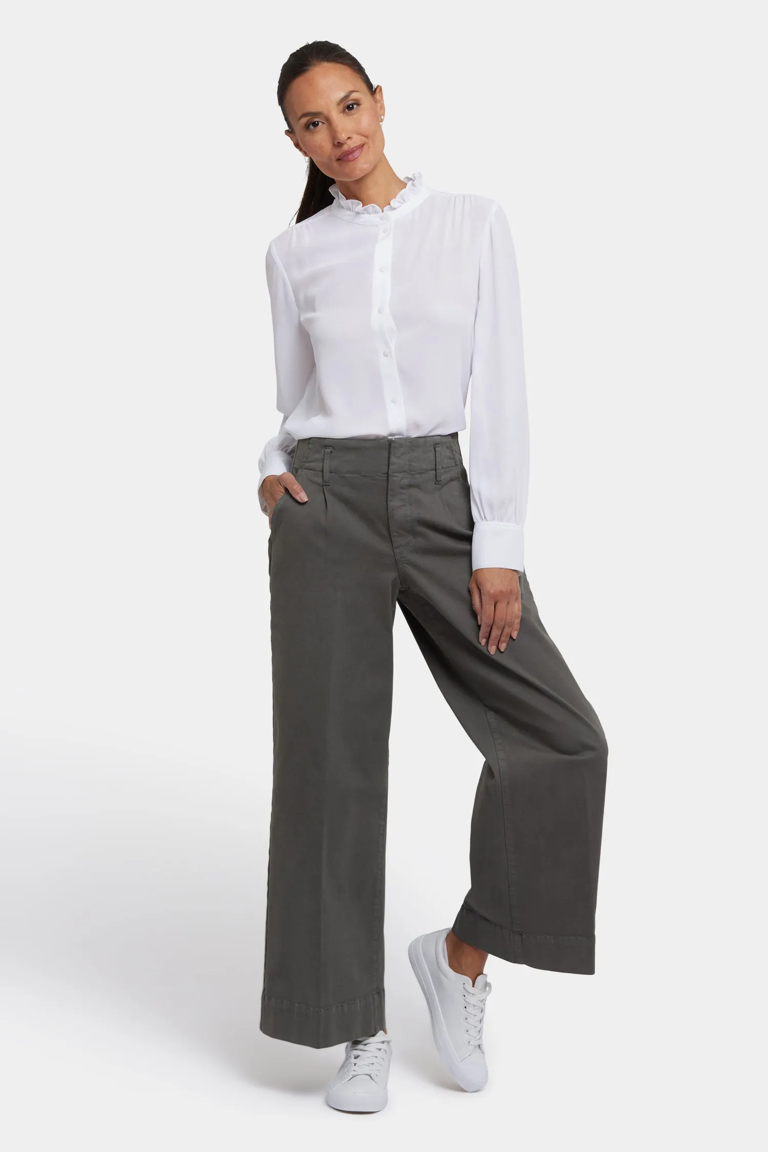 Mona Wide Leg Trouser Jeans - Vine Leaf sold by NYDJ