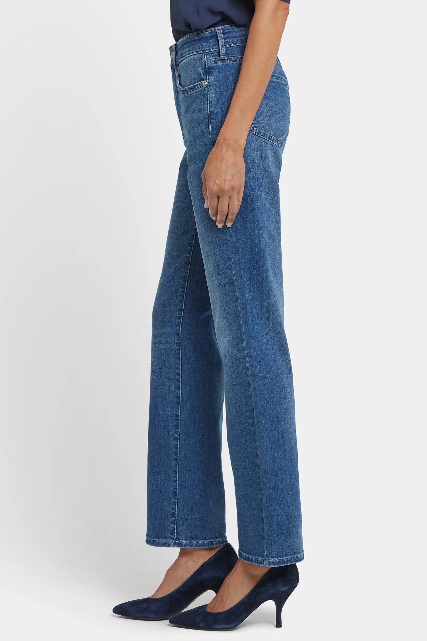 Marilyn Straight Jeans In Petite - Lake Notre-Dame sold by NYDJ product image thumbnail 3