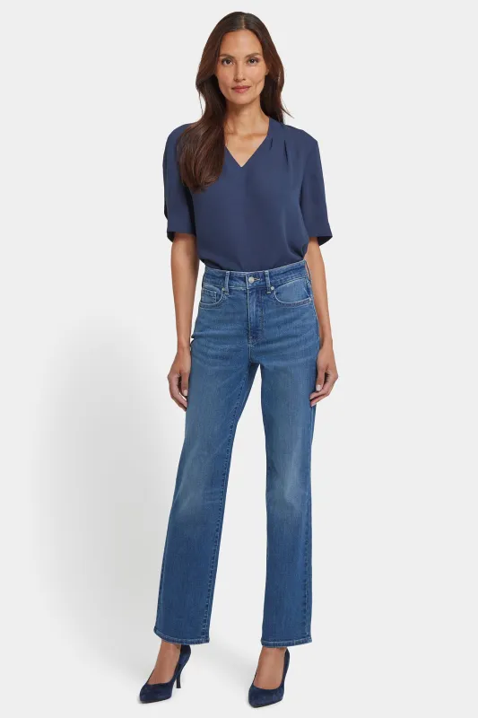 Marilyn Straight Jeans In Petite - Lake Notre-Dame sold by NYDJ