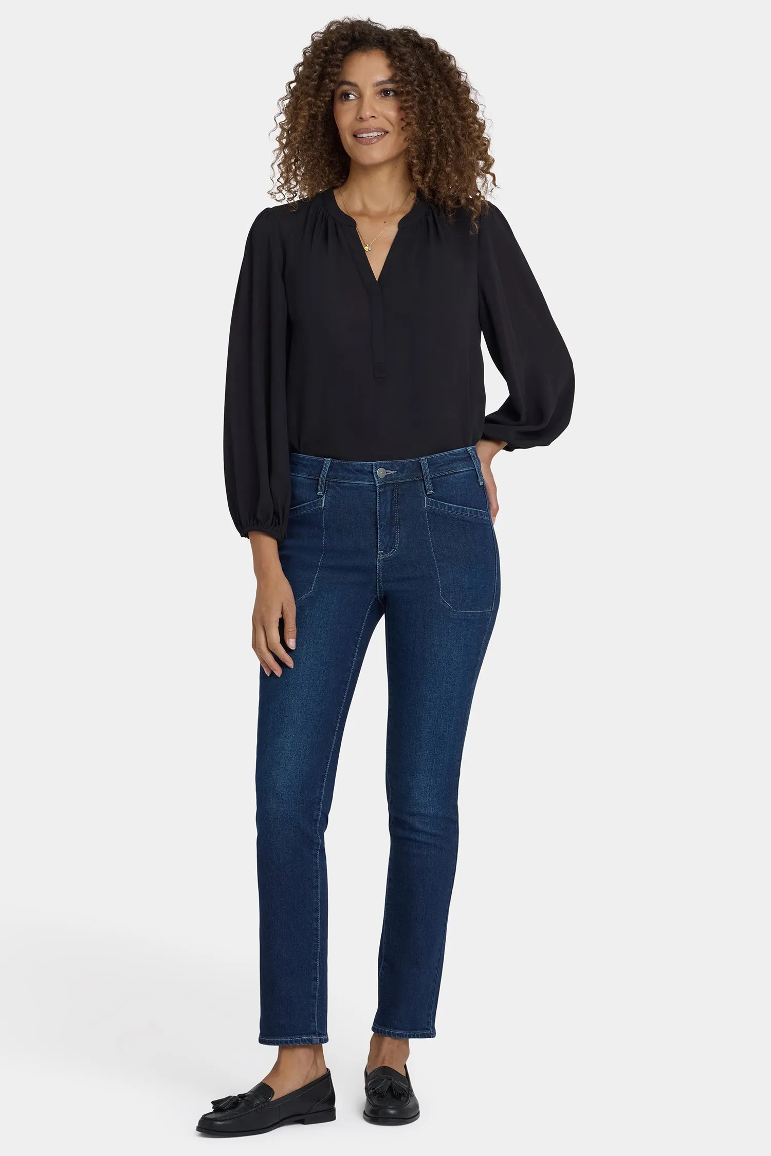 Sheri Slim Jeans In Petite - Ink Skyline sold by NYDJ