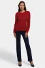 Cashmere Essential Crewneck Sweater - Red sold by NYDJ
