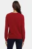 Cashmere Essential Crewneck Sweater - Red sold by NYDJ