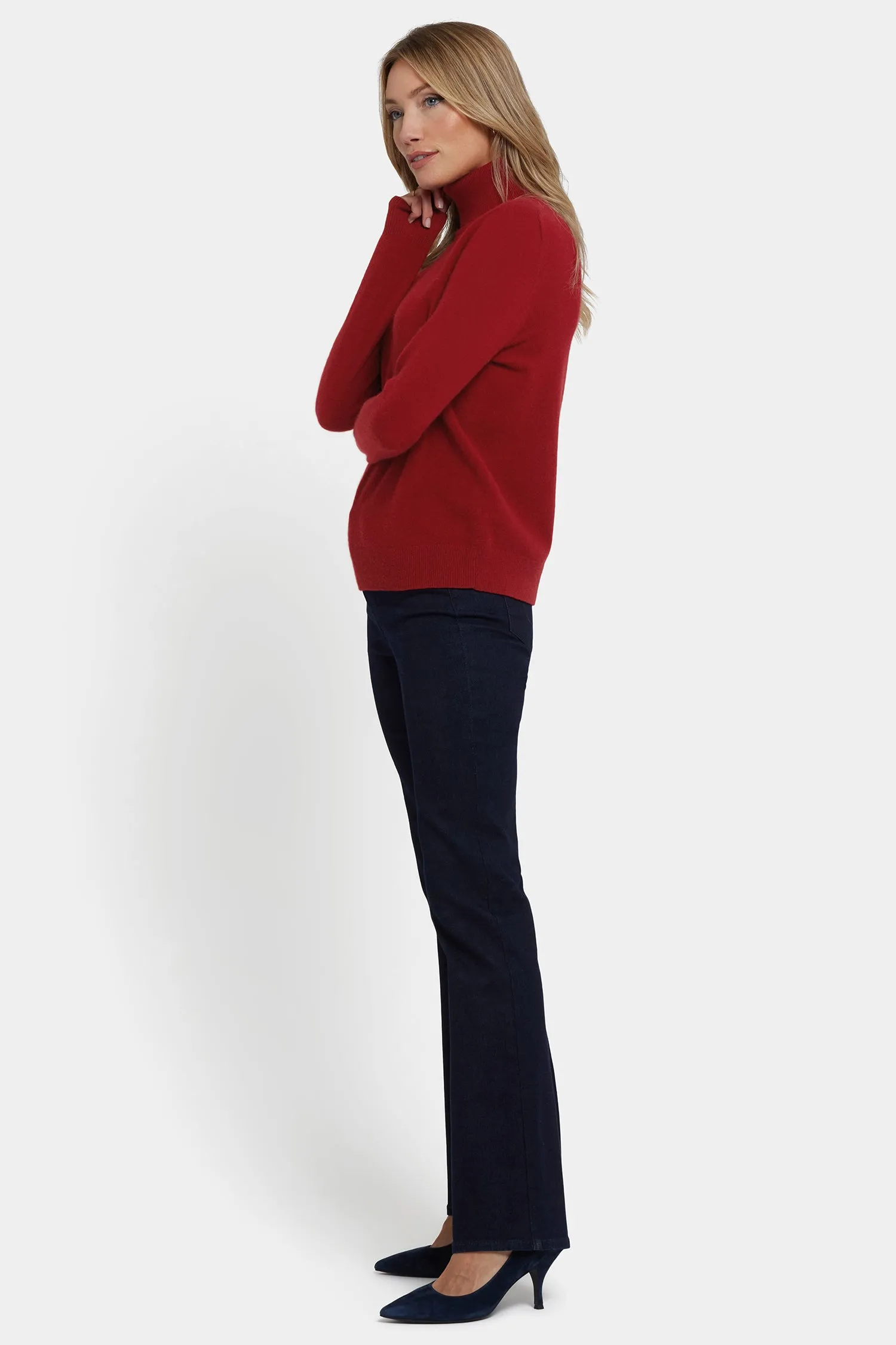 Cashmere Turtleneck Sweater - Red sold by NYDJ product image thumbnail 3