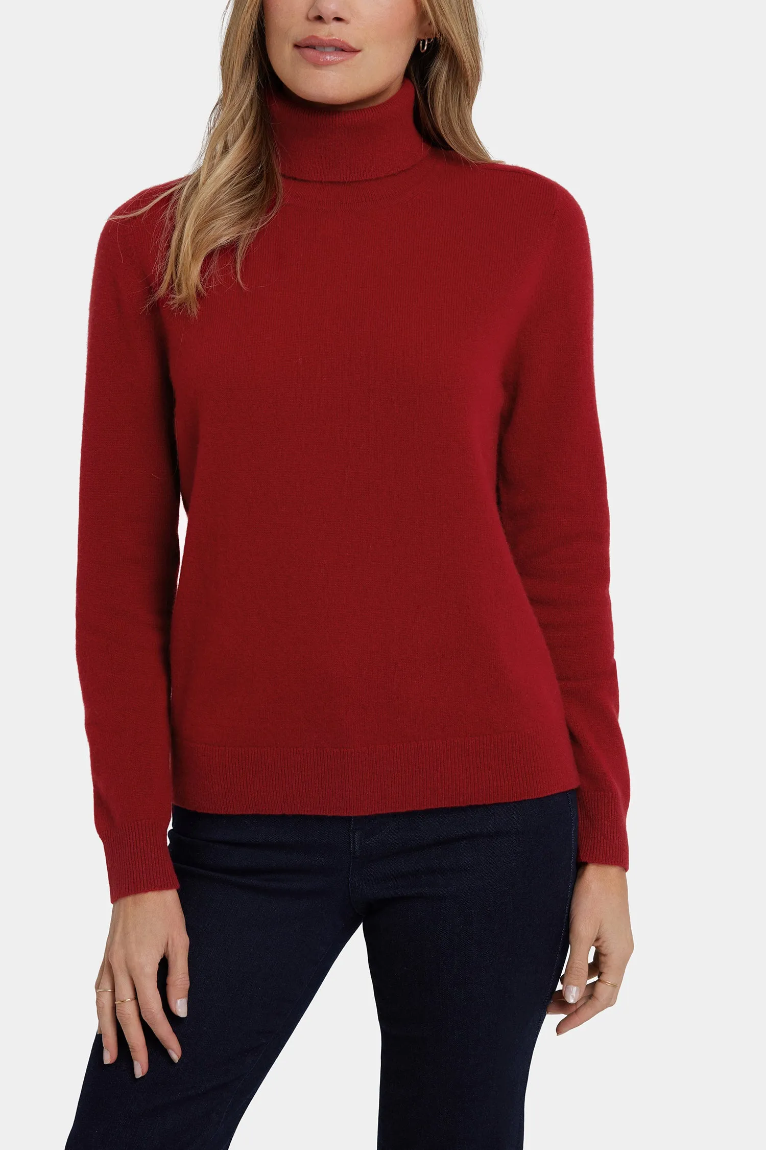 Cashmere Turtleneck Sweater - Red sold by NYDJ product image thumbnail 5