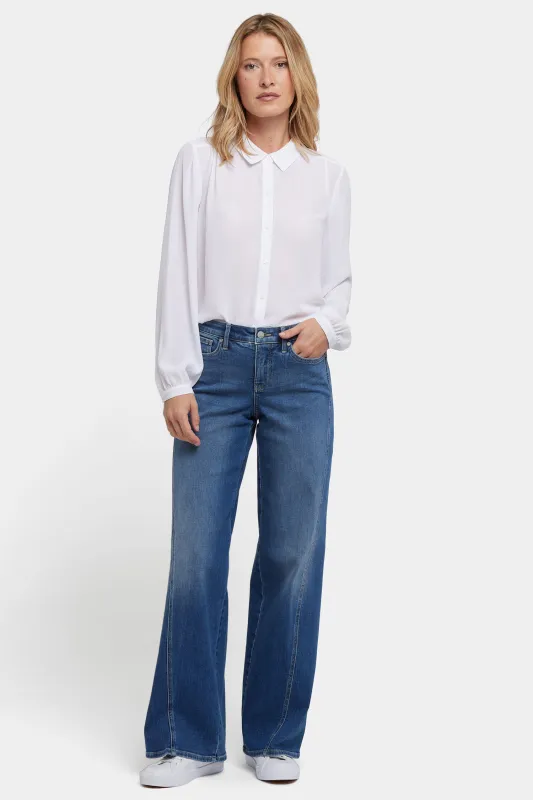 Teresa Wide Leg Jeans In Petite - Romantic Indigo sold by NYDJ