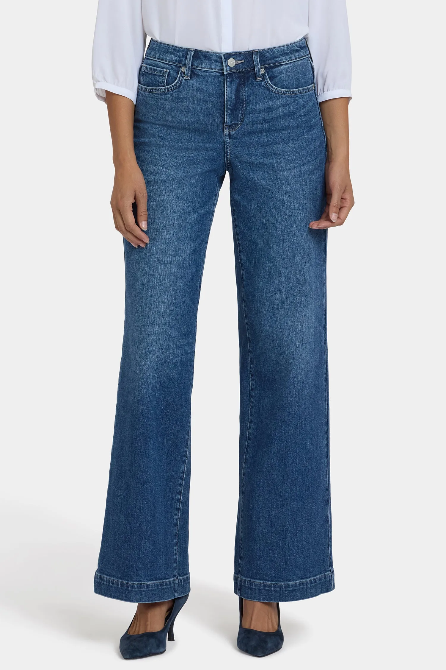 Teresa Wide Leg Jeans In Petite - Lake Notre-Dame sold by NYDJ product image thumbnail 5