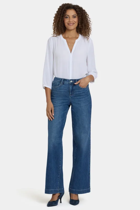 Teresa Wide Leg Jeans In Petite - Lake Notre-Dame sold by NYDJ