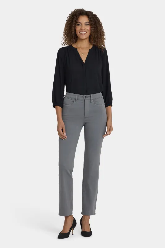 Marilyn Straight Jeans In Petite - Lunar Stone sold by NYDJ
