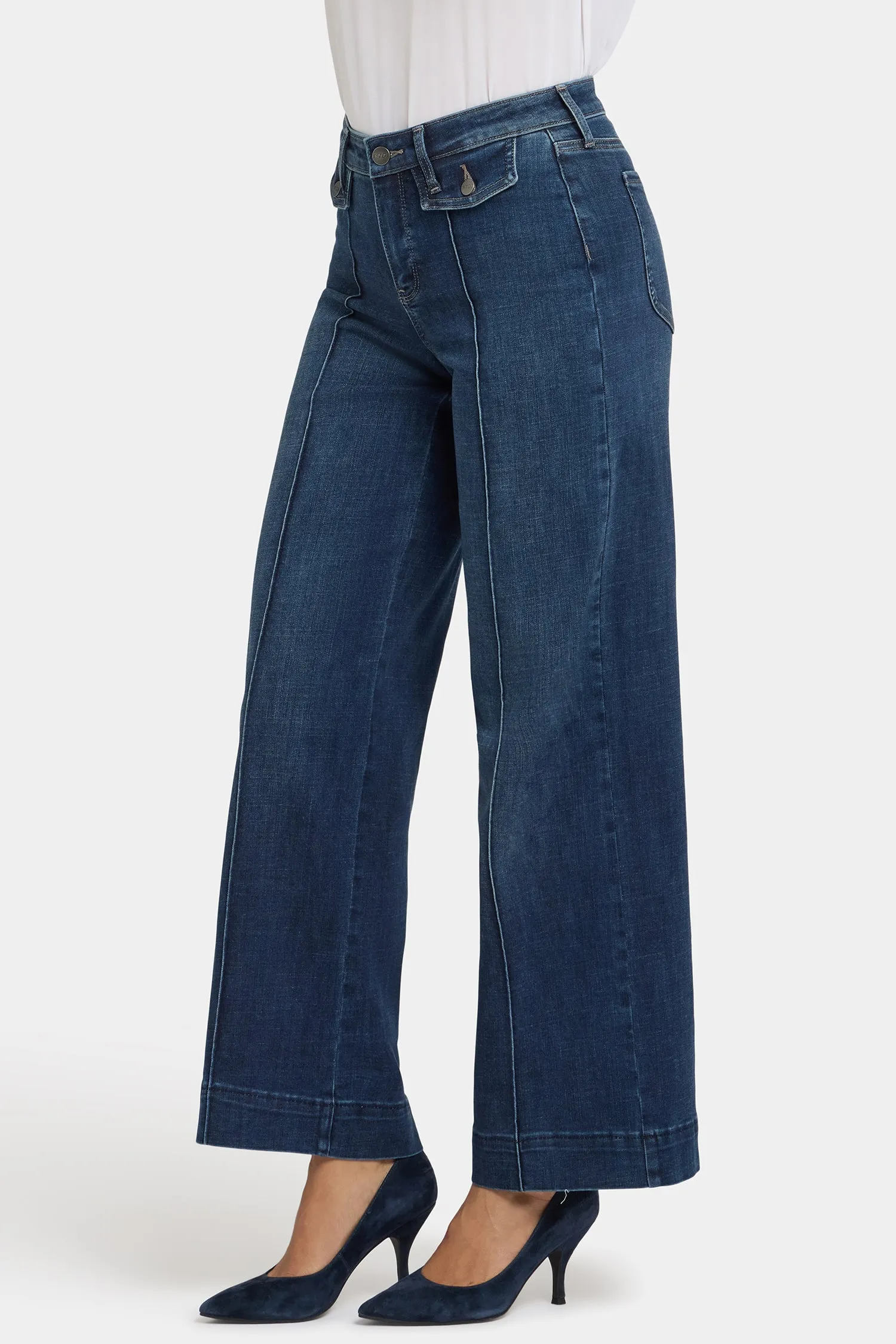 Teresa Wide Leg Jeans In Petite - Louvre Sapphire sold by NYDJ product image thumbnail 3