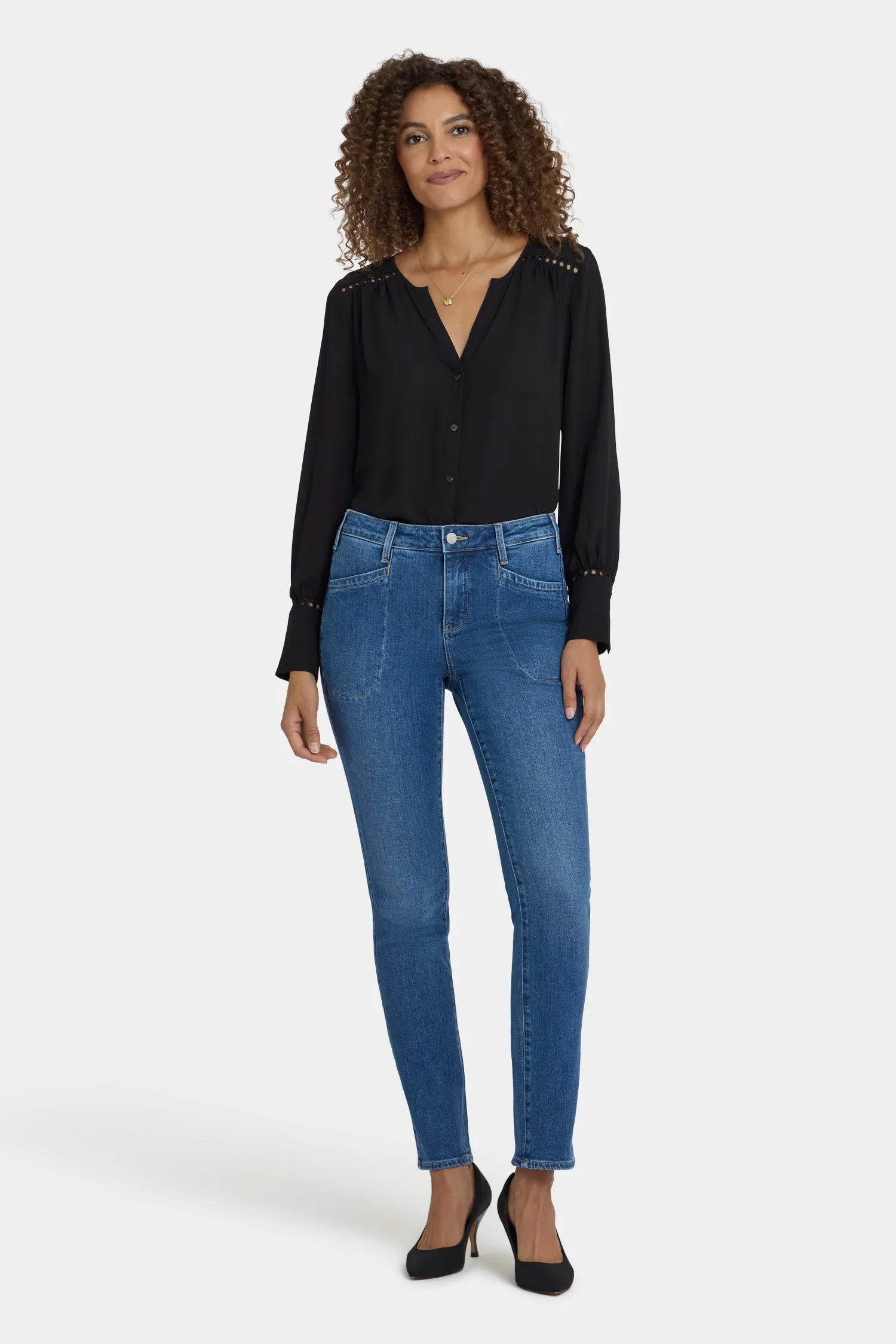 Sheri Slim Jeans - Opera Blue sold by NYDJ