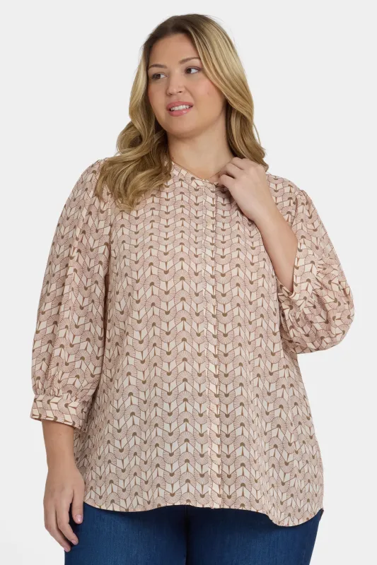 Bonnie Blouse In Plus Size - Gare de Lyon sold by NYDJ