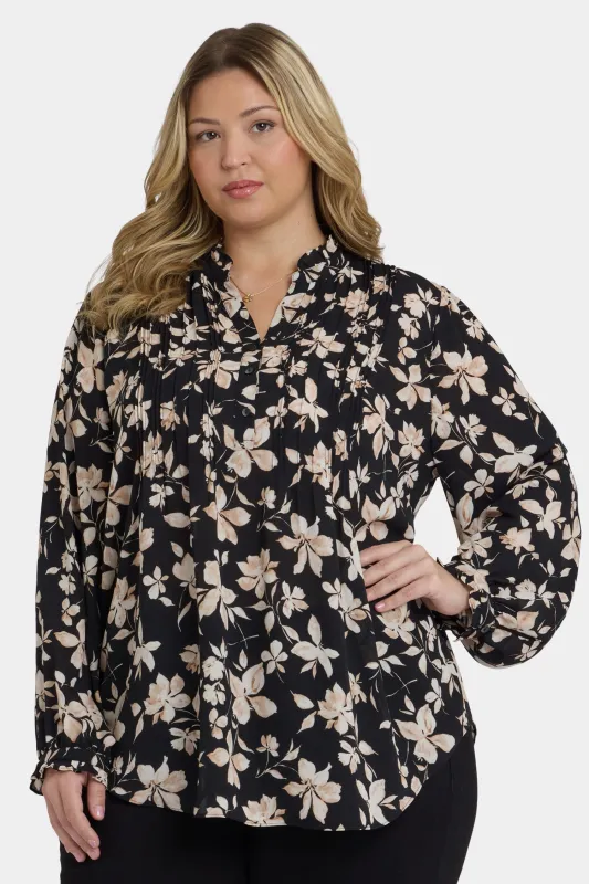 Pleated Front Tunic In Plus Size - Claudette sold by NYDJ