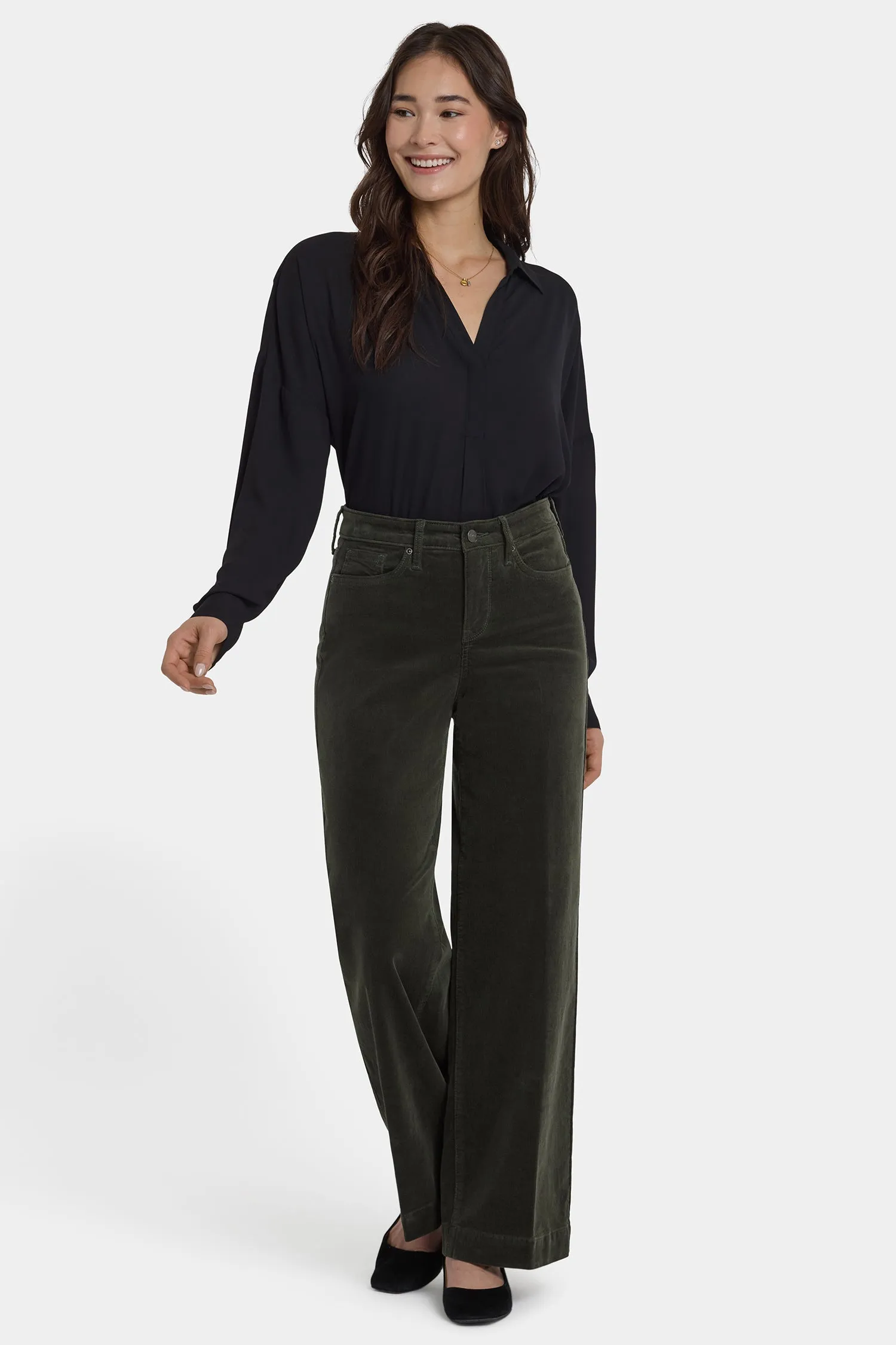 Teresa Wide Leg Pants - Vine Leaf sold by NYDJ