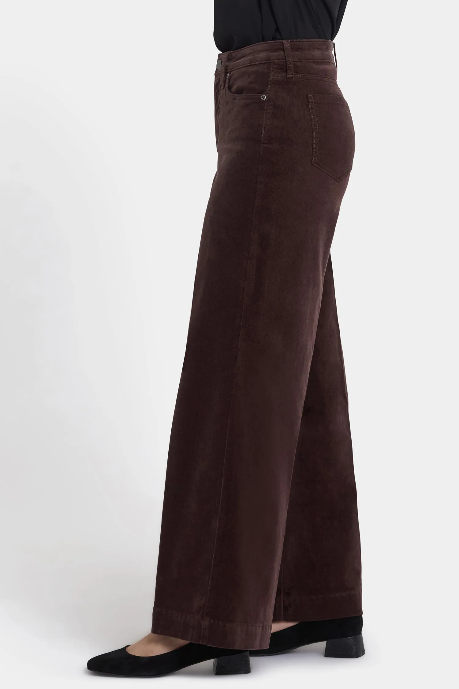 Teresa Wide Leg Pants - Bitter Chocolate sold by NYDJ product image thumbnail 3