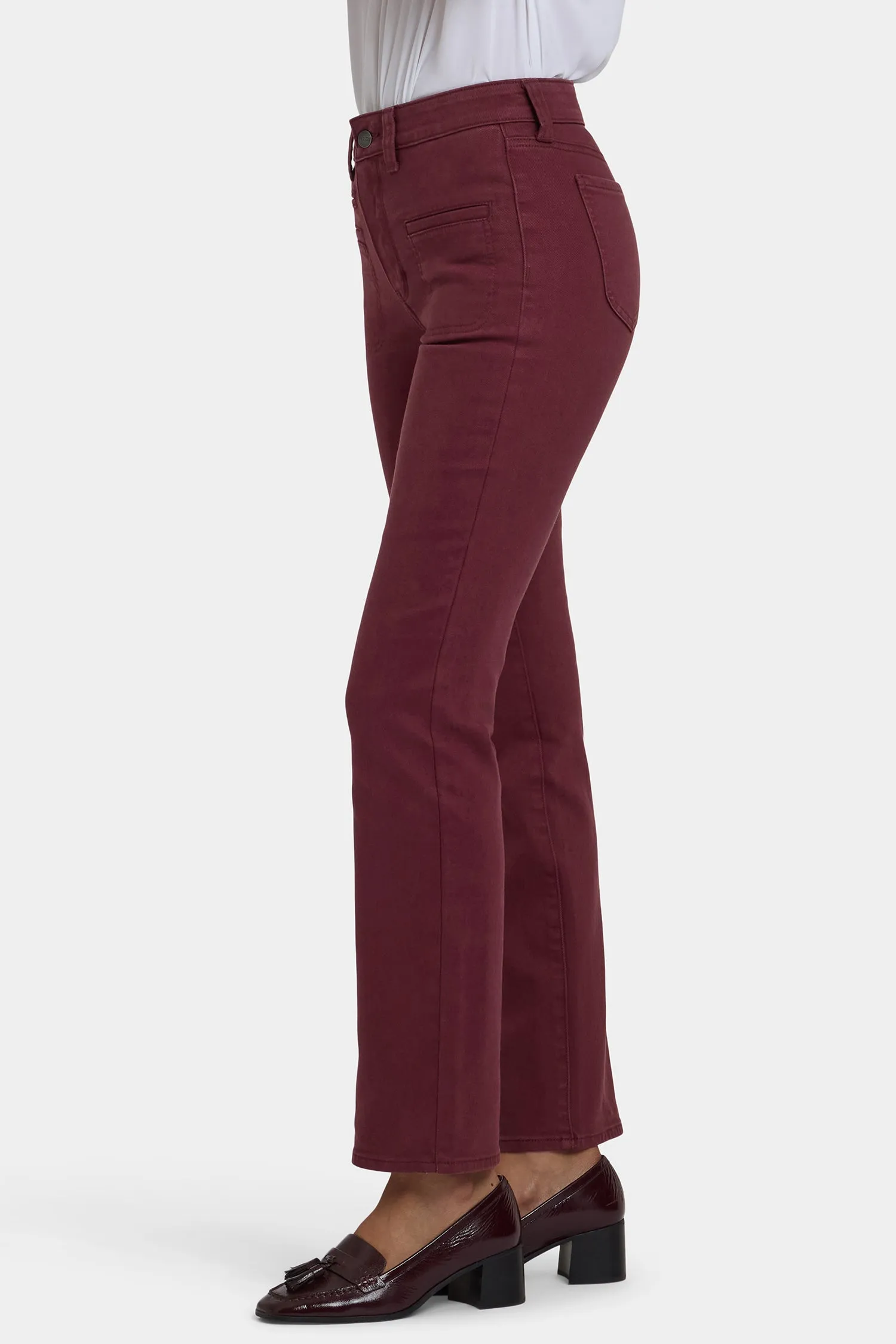 Marilyn Straight Jeans In Petite - Sienna Red sold by NYDJ product image thumbnail 4