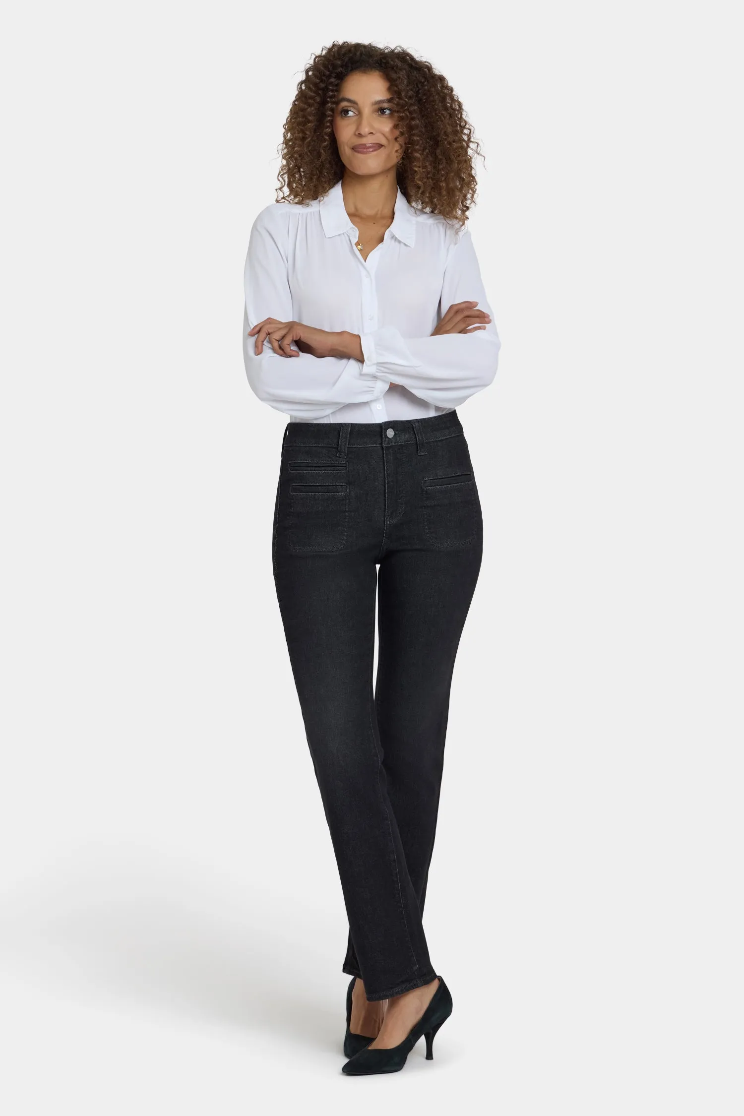 Marilyn Straight Jeans - French Nightfall sold by NYDJ