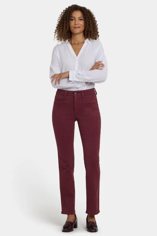 Marilyn Straight Jeans - Sienna Red sold by NYDJ