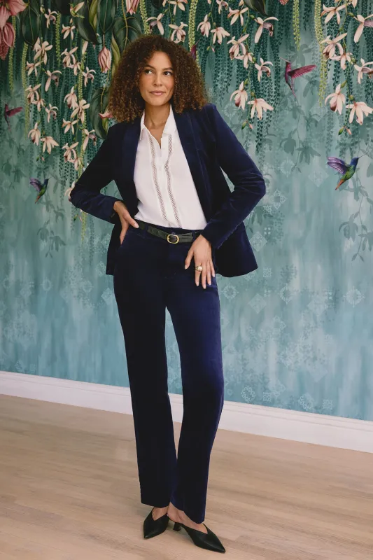 Straight Trouser Pants - Dark Sapphire sold by NYDJ