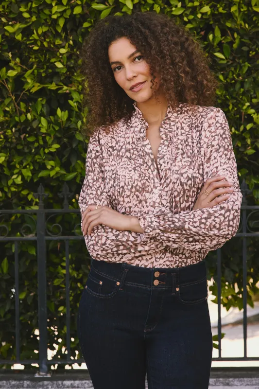 Pleated Front Tunic - De la Croix sold by NYDJ