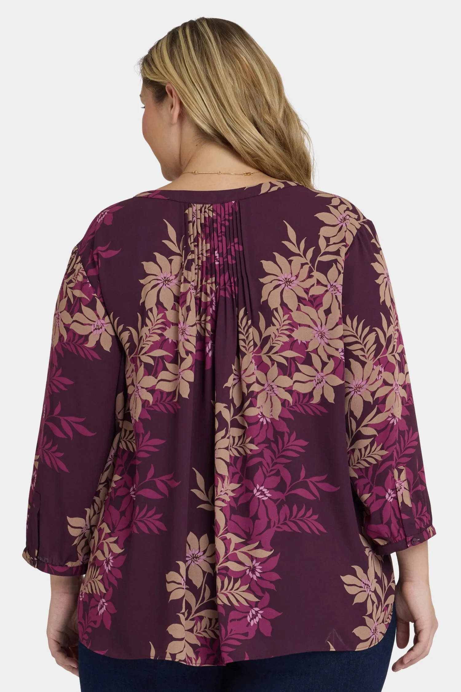 Pintuck Blouse In Plus Size - Bonne Nouvelle sold by NYDJ product image thumbnail 2