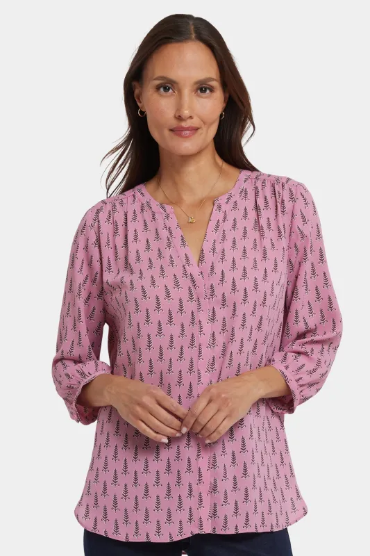 Pintuck Blouse - Palaiseau sold by NYDJ