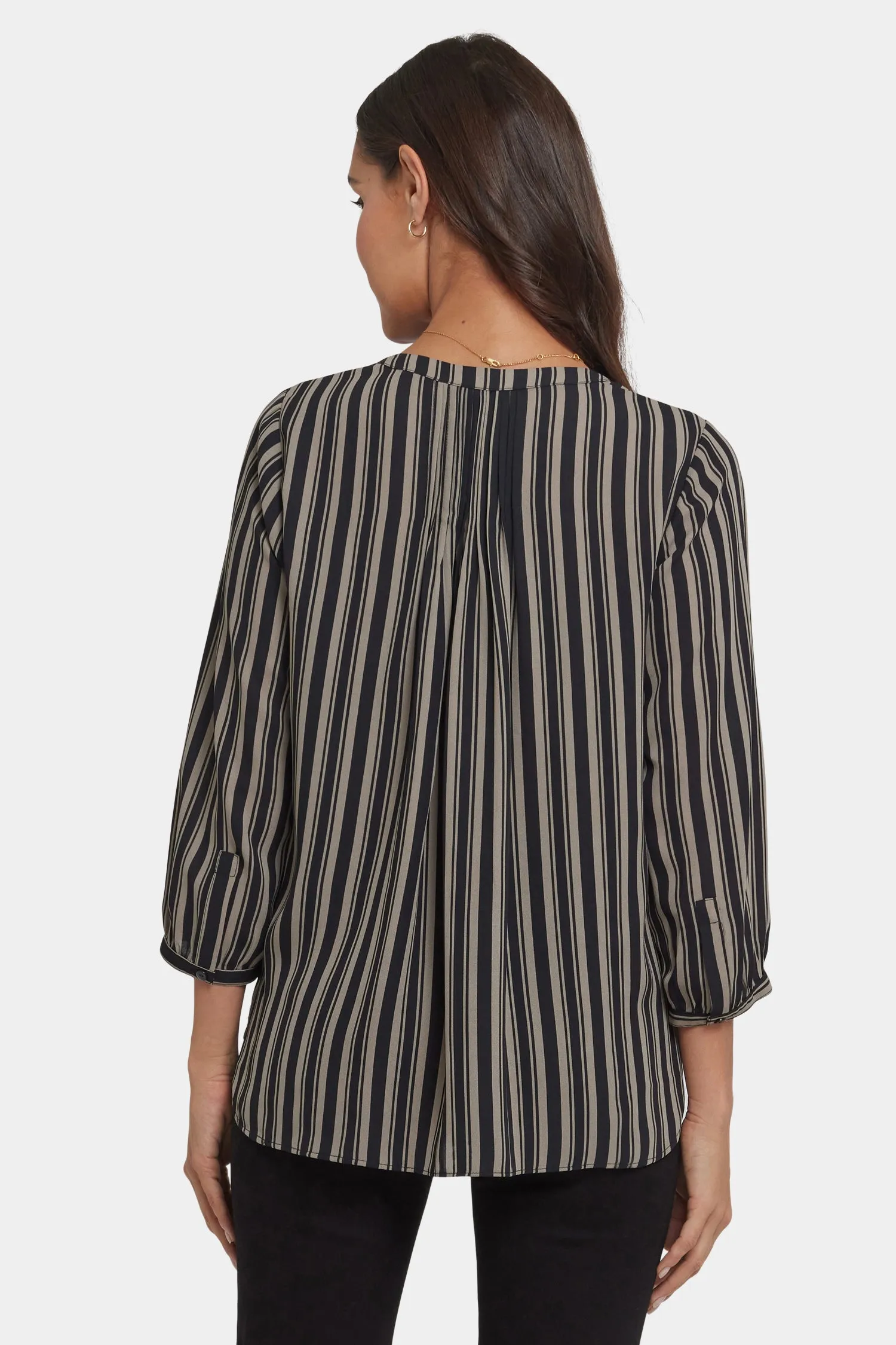 Pintuck Blouse - Benoit Stripe sold by NYDJ product image thumbnail 2