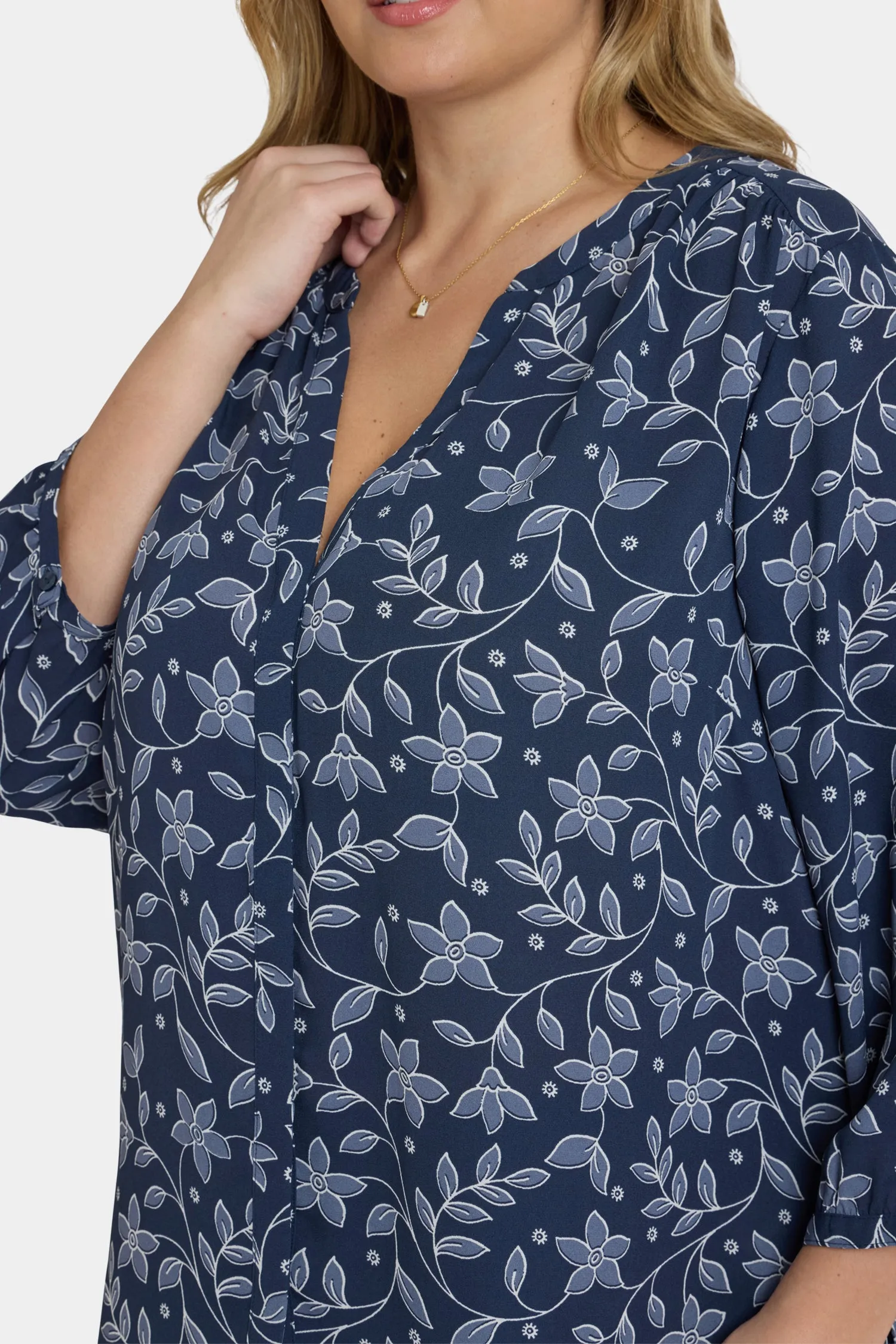 Pintuck Blouse In Plus Size - Lisette sold by NYDJ product image thumbnail 5