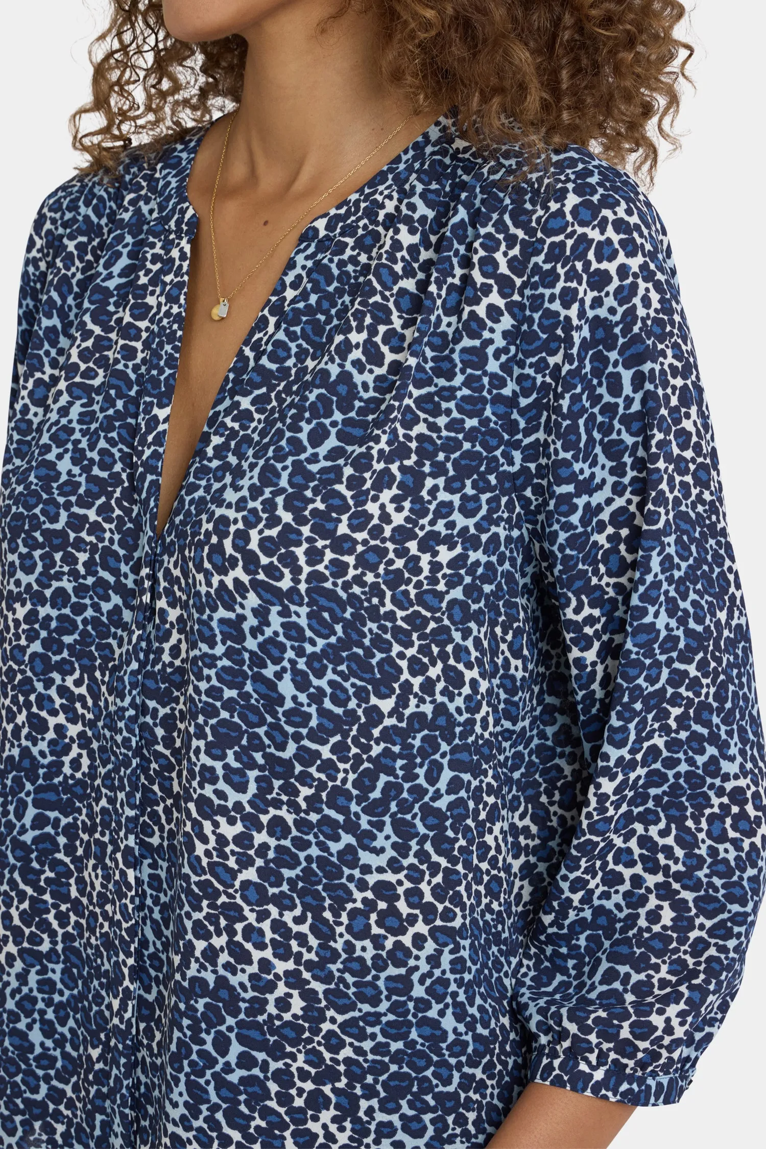 Pintuck Blouse - Indigo Cat sold by NYDJ product image thumbnail 5