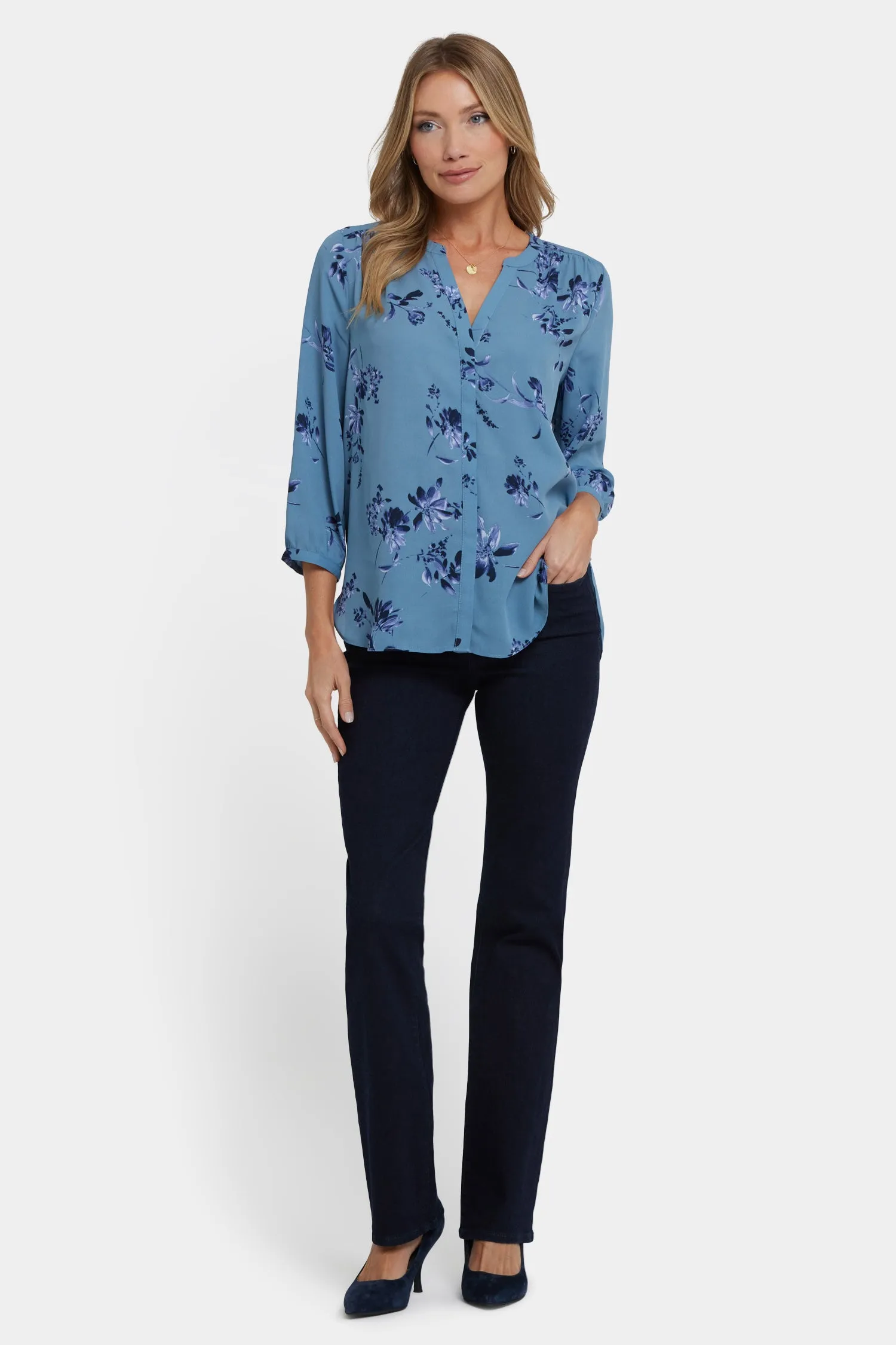 Pintuck Blouse - Antoinette sold by NYDJ product image thumbnail 4